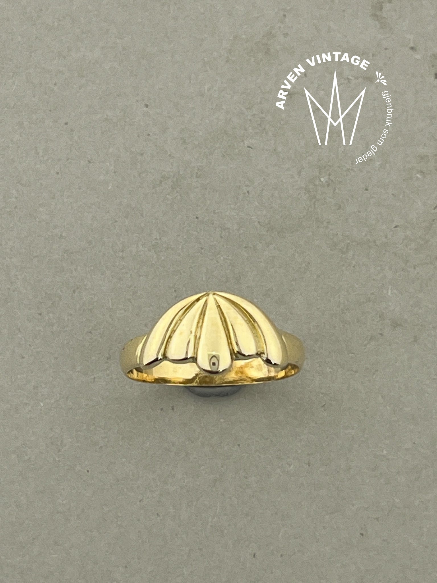 Vintage ring gult gull str51