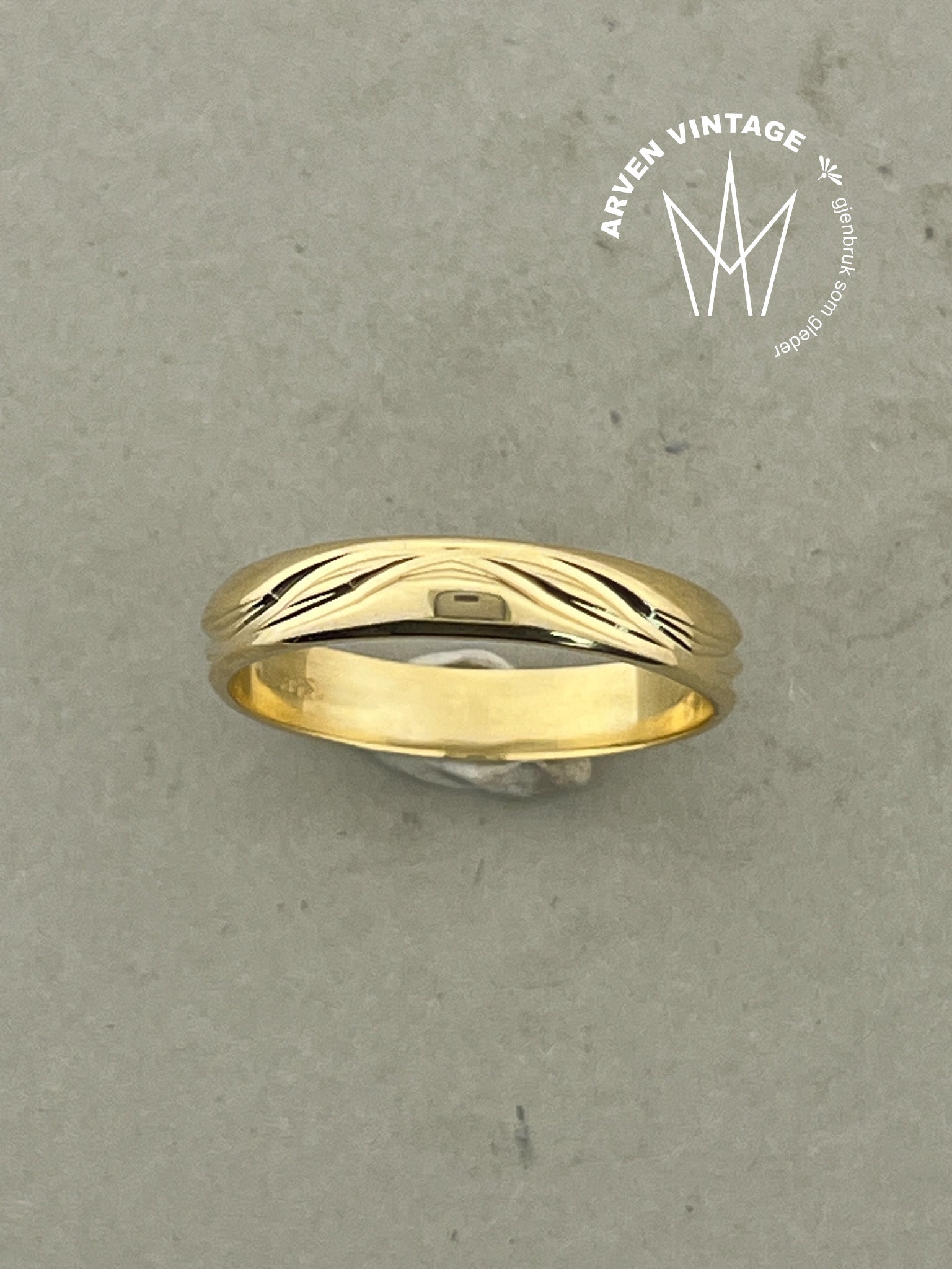 Vintage ring gult gull str66