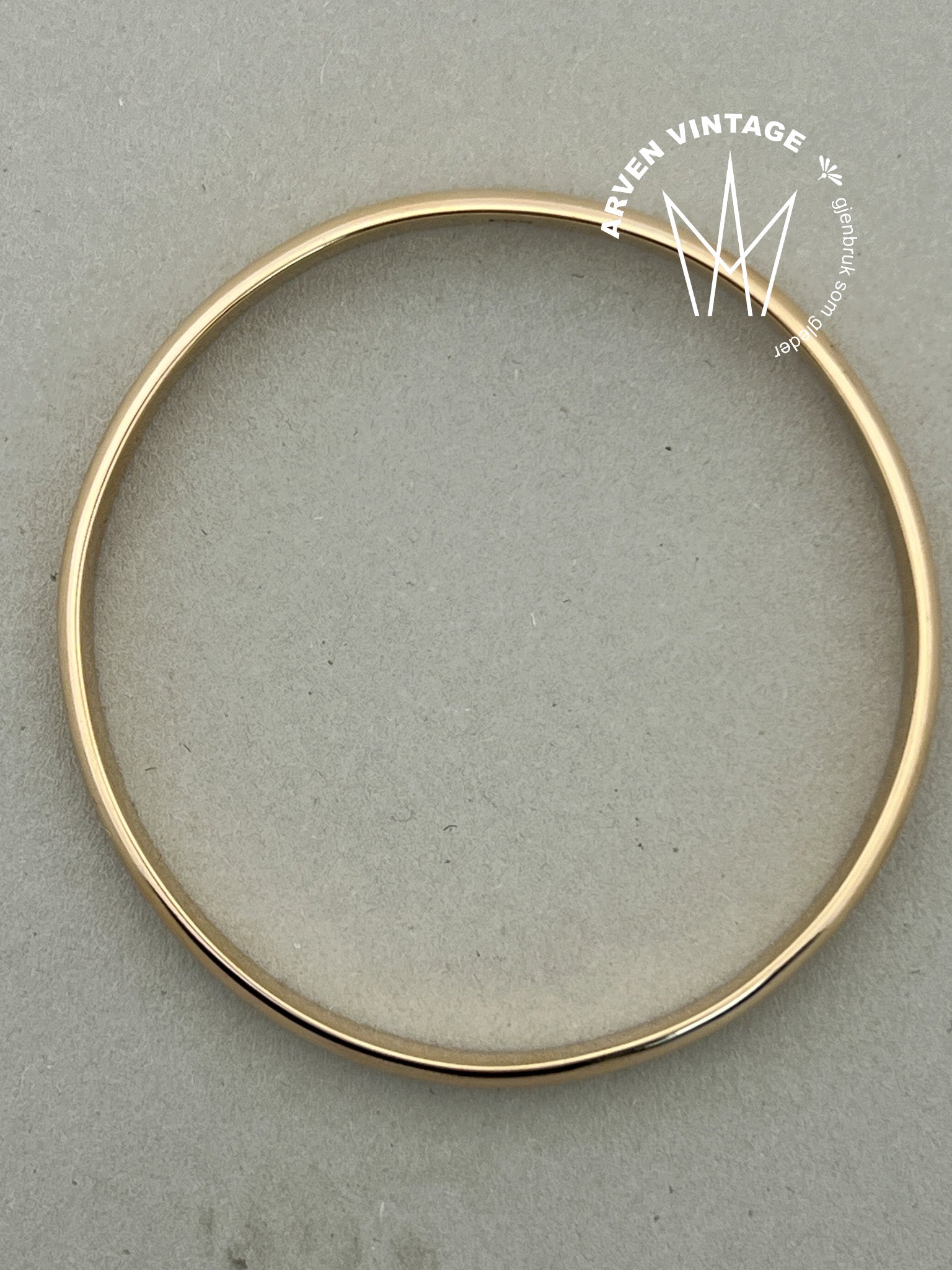 Vintage armring gult gull