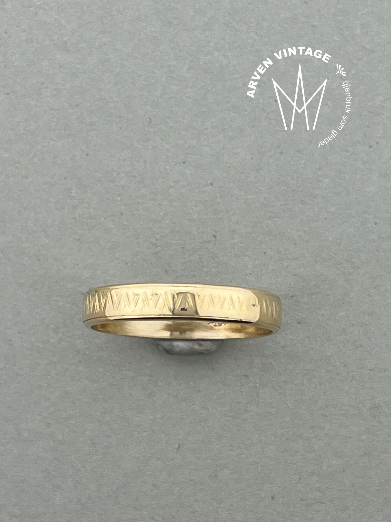Vintage ring gult gull str61