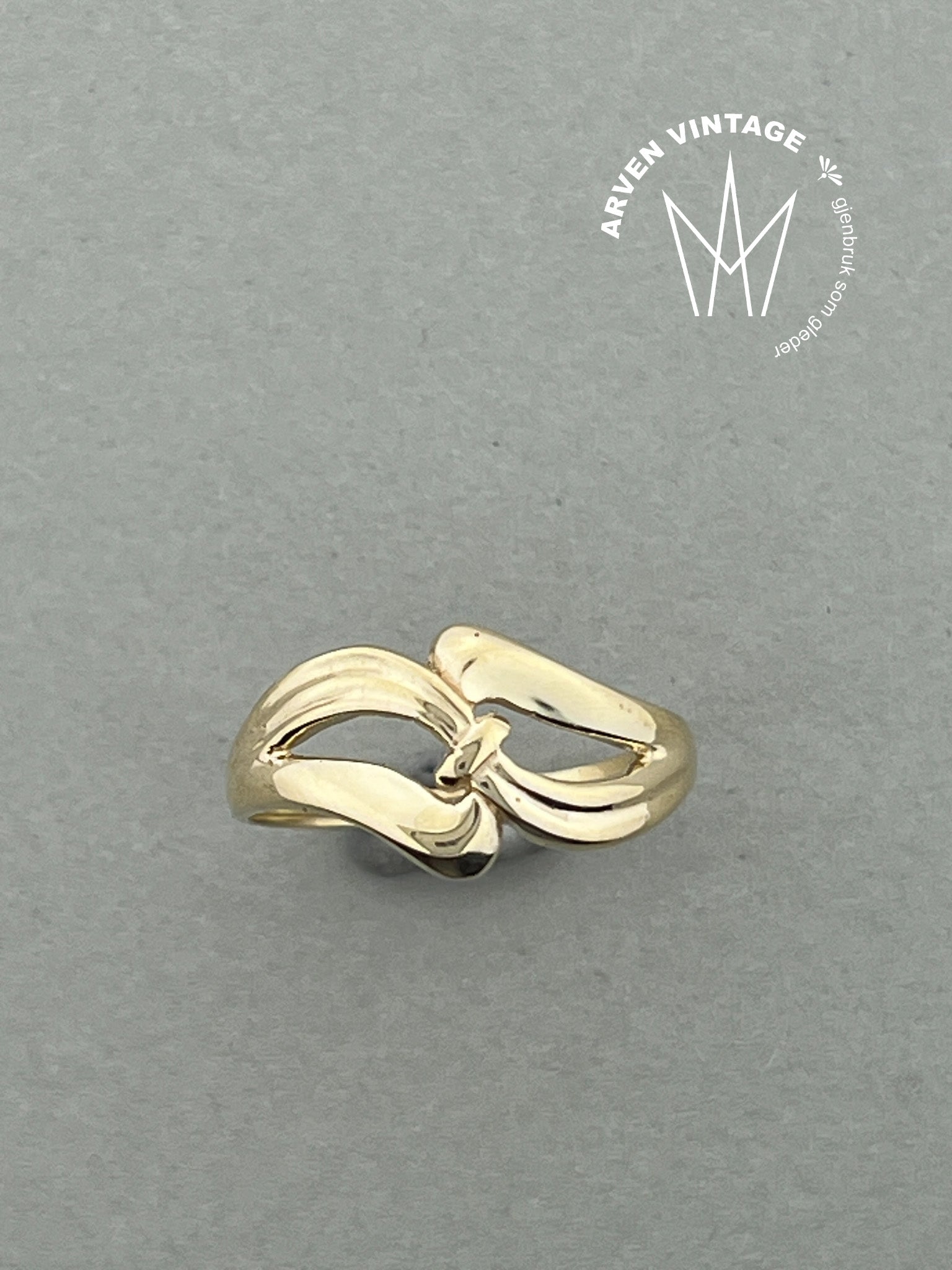 Vintage ring gult gull str59