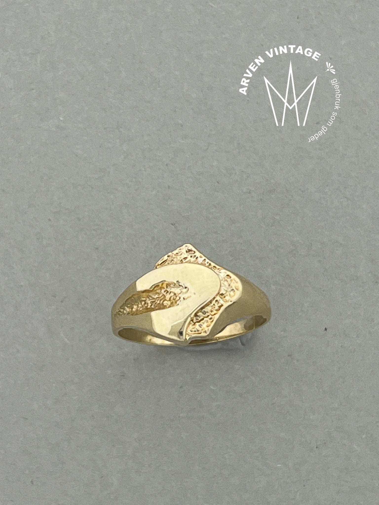 Vintage ring gult gull str54
