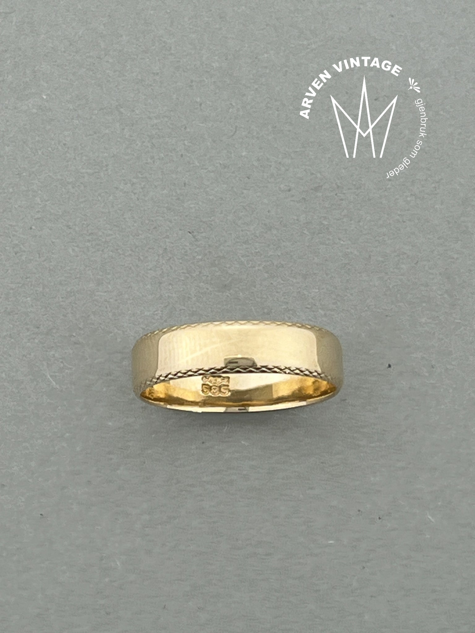 Vintage ring gult gull str54
