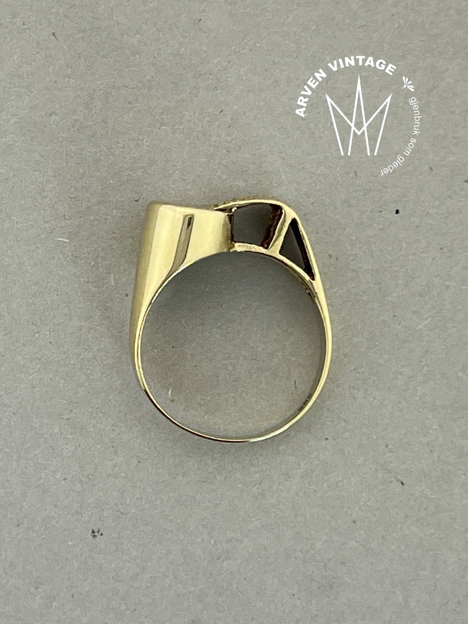 Vintage ring gult gull str55