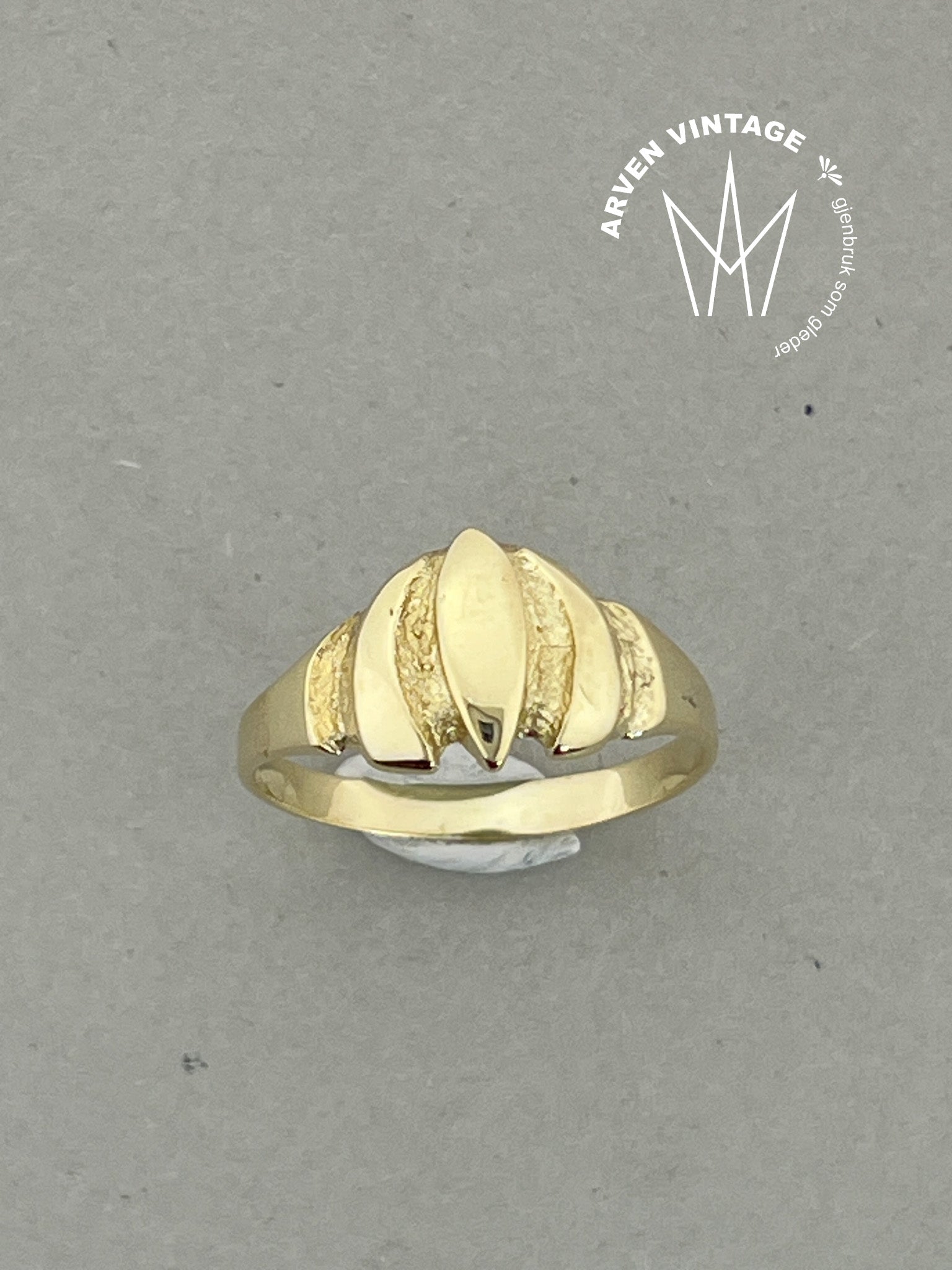 Vintage ring gult gull str61