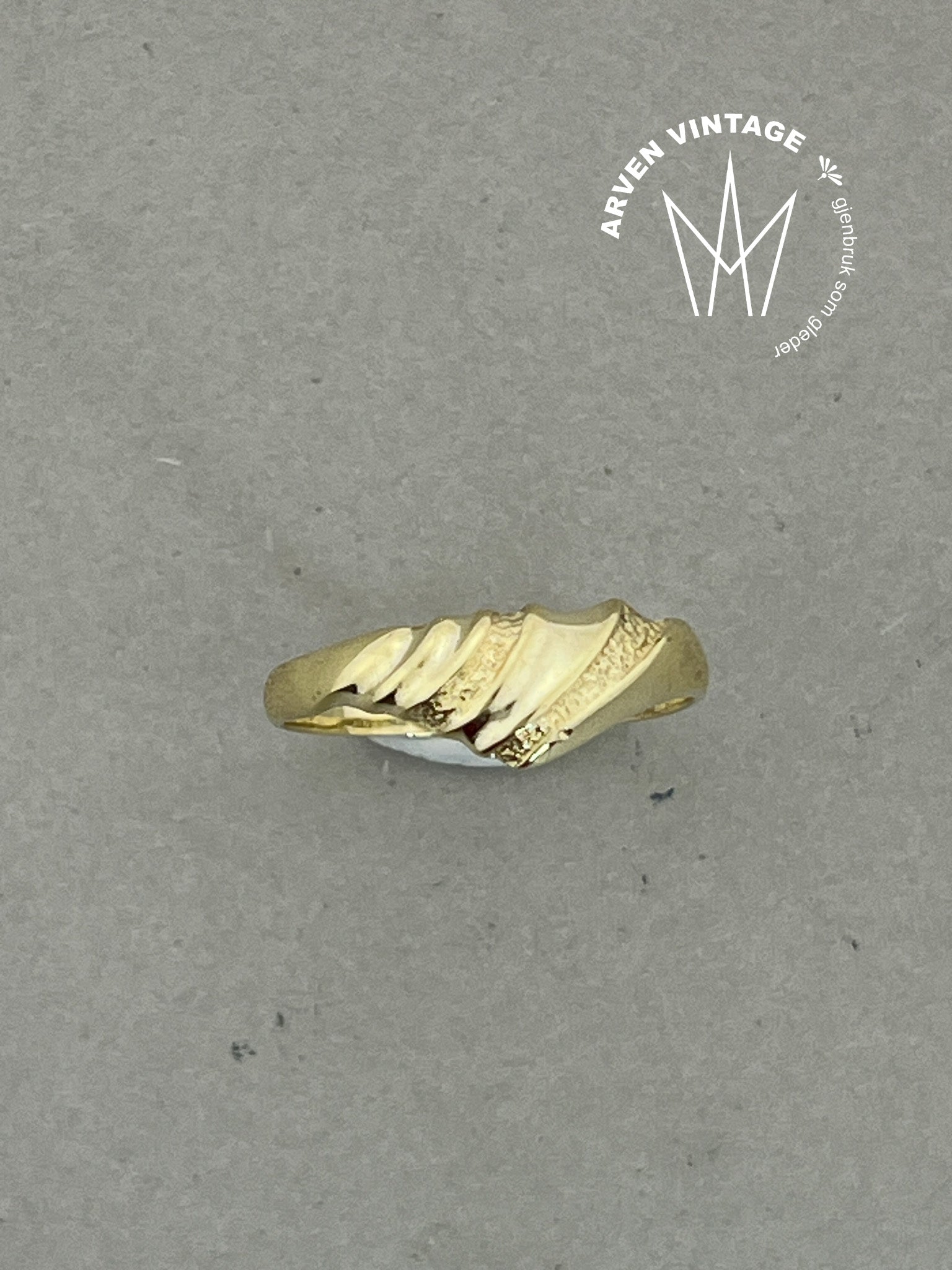 Vintage ring gult gull str58
