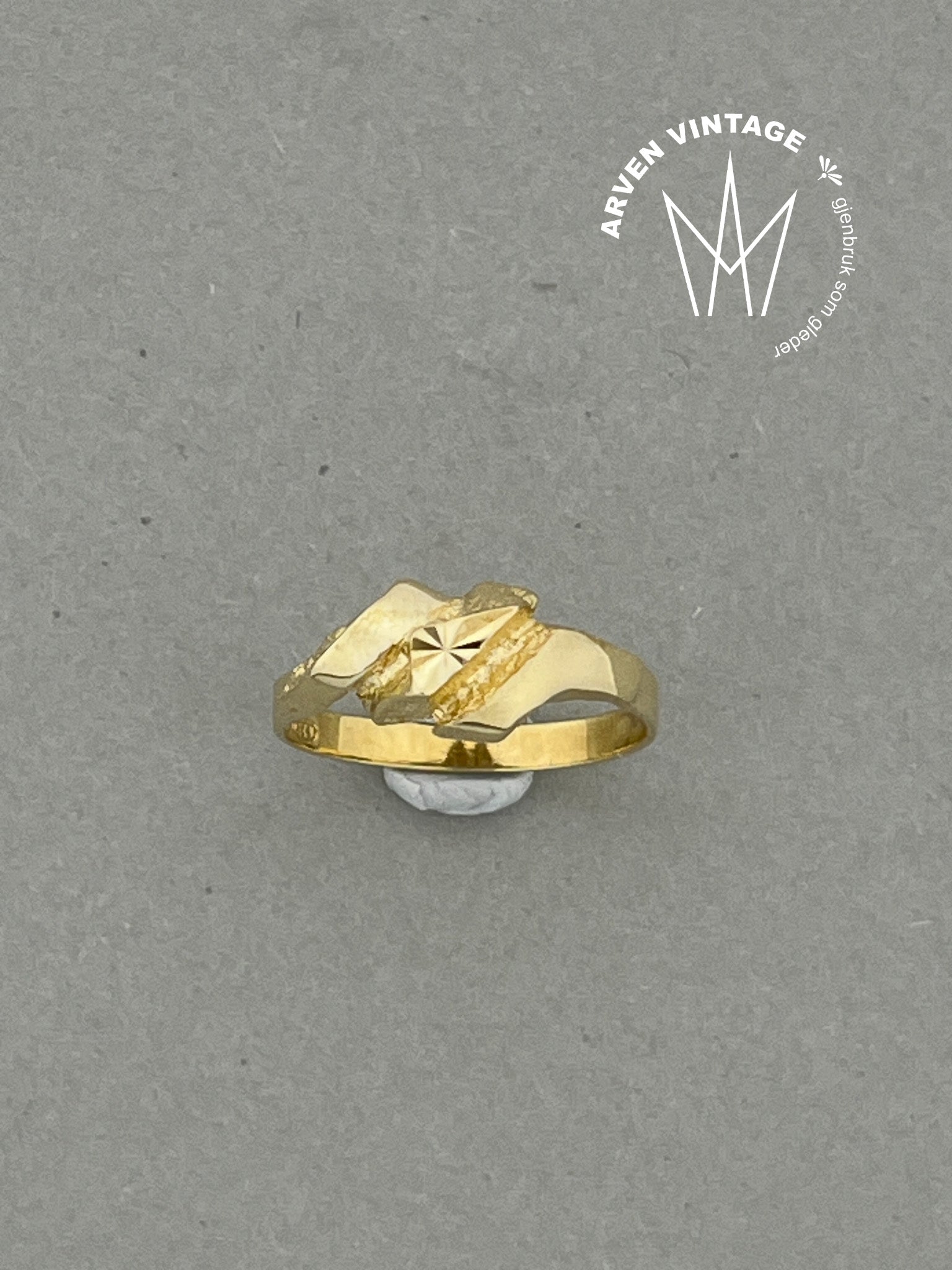 Vintage ring gult gull str51