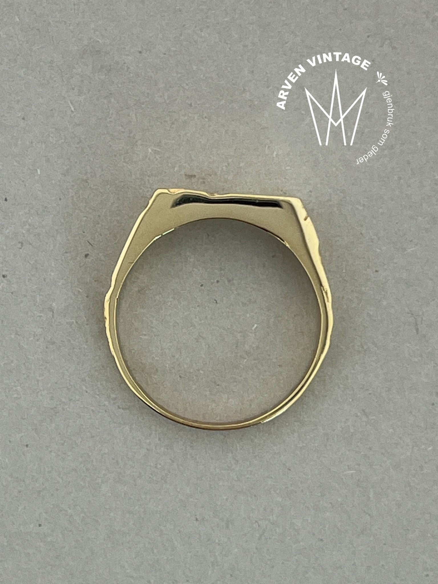 Vintage ring gult gull str66
