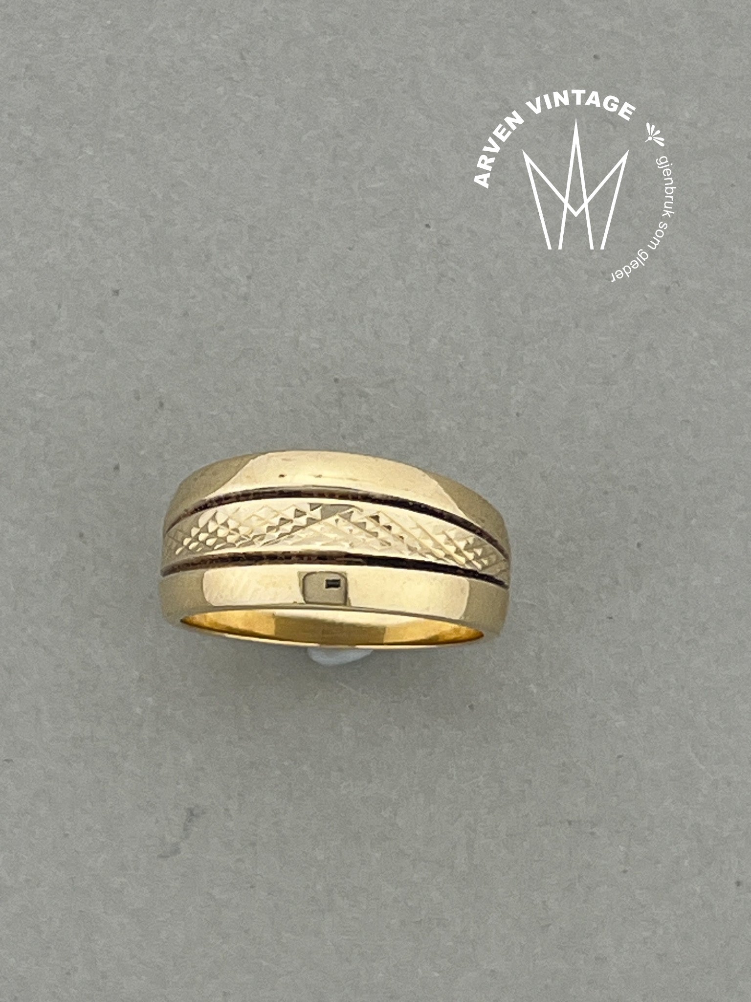 Vintage ring gult gull str53
