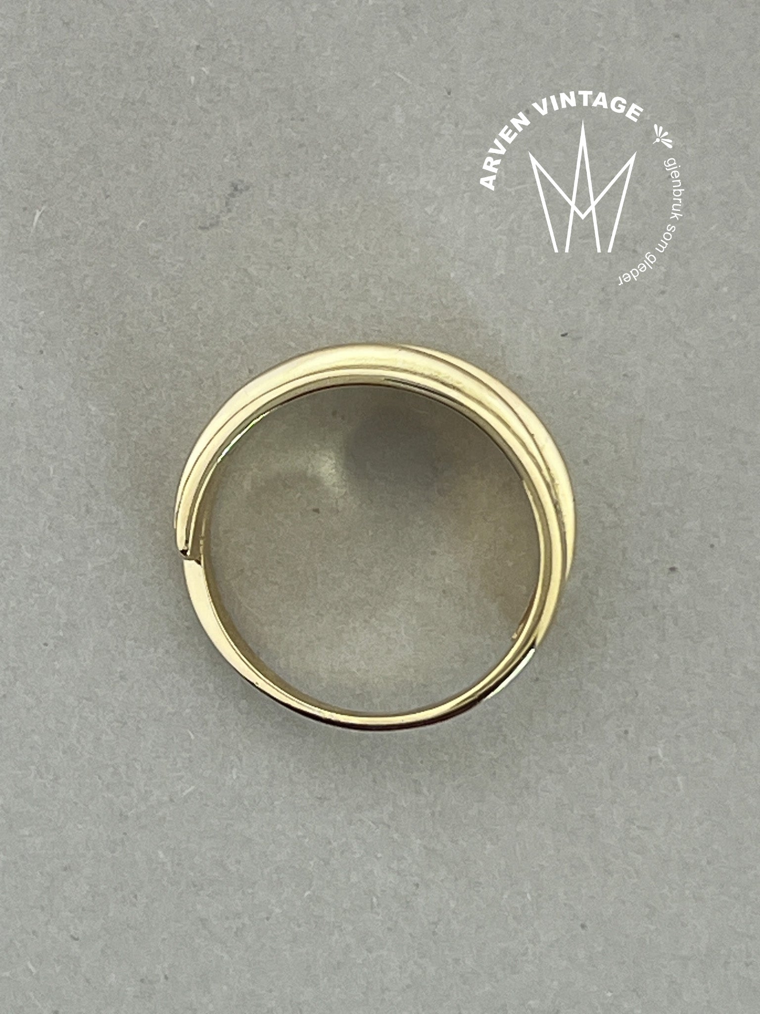 Vintage ring gult gull str60