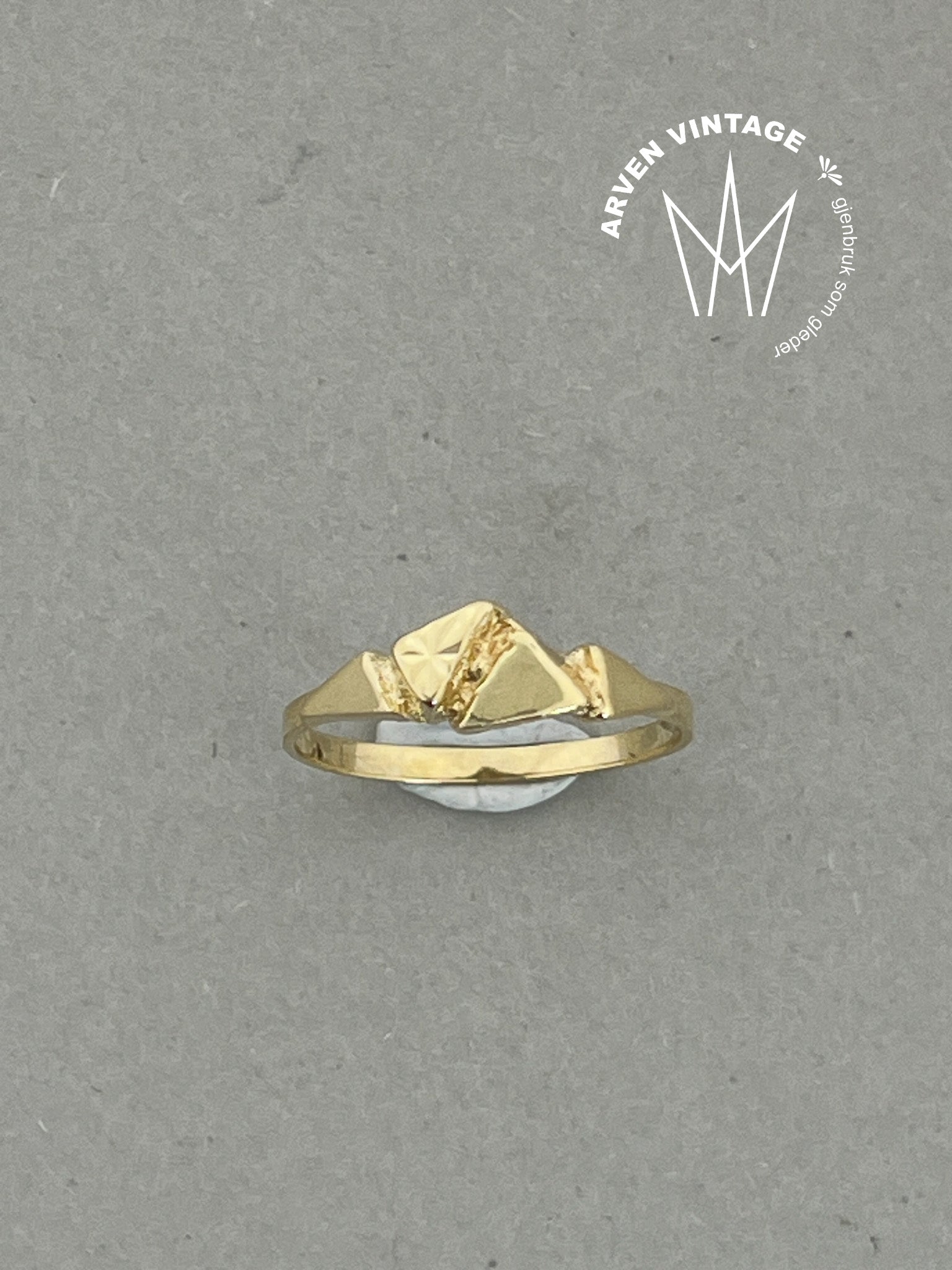 Vintage ring gult gull str53