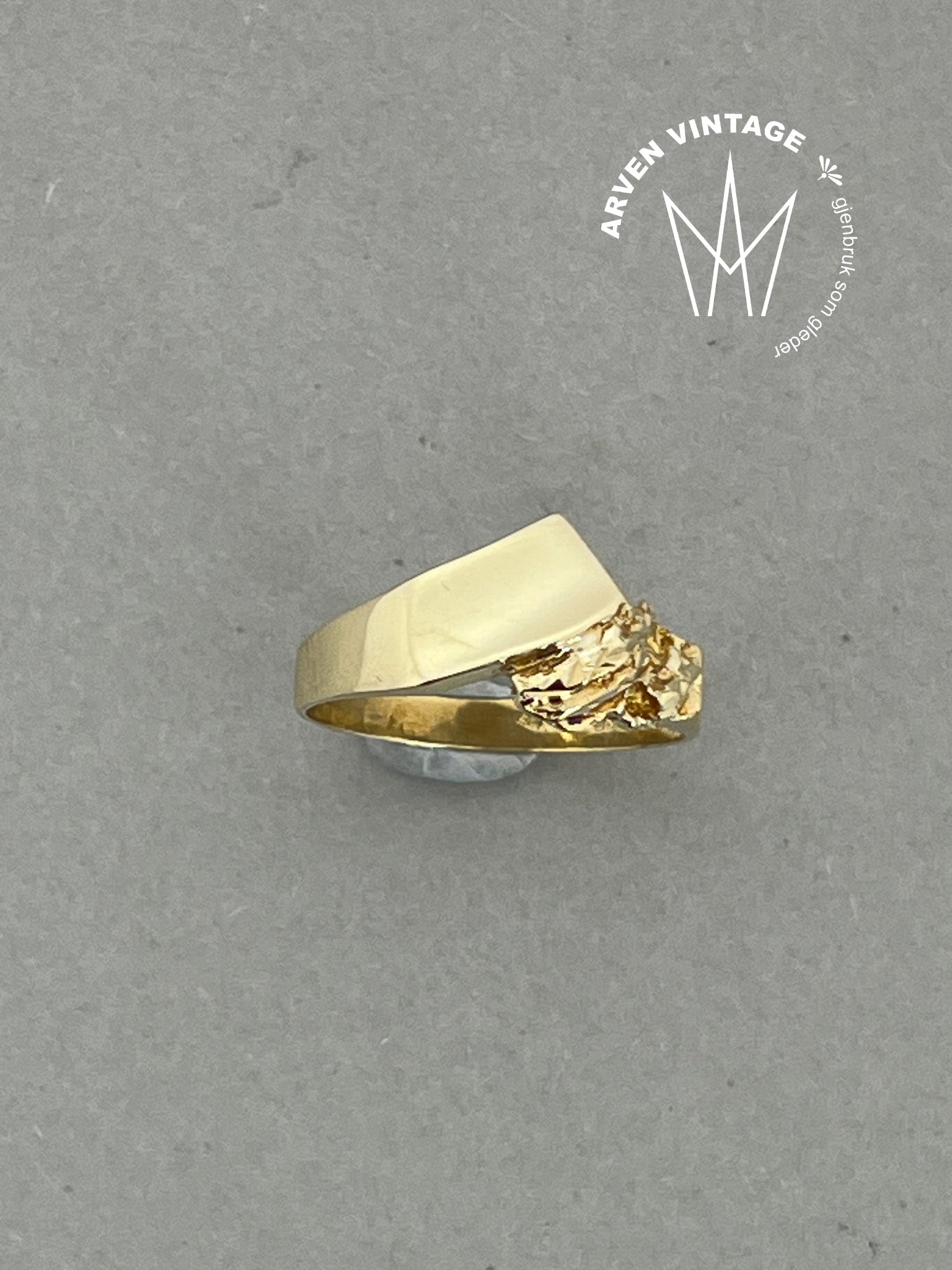Vintage ring gult gull str51