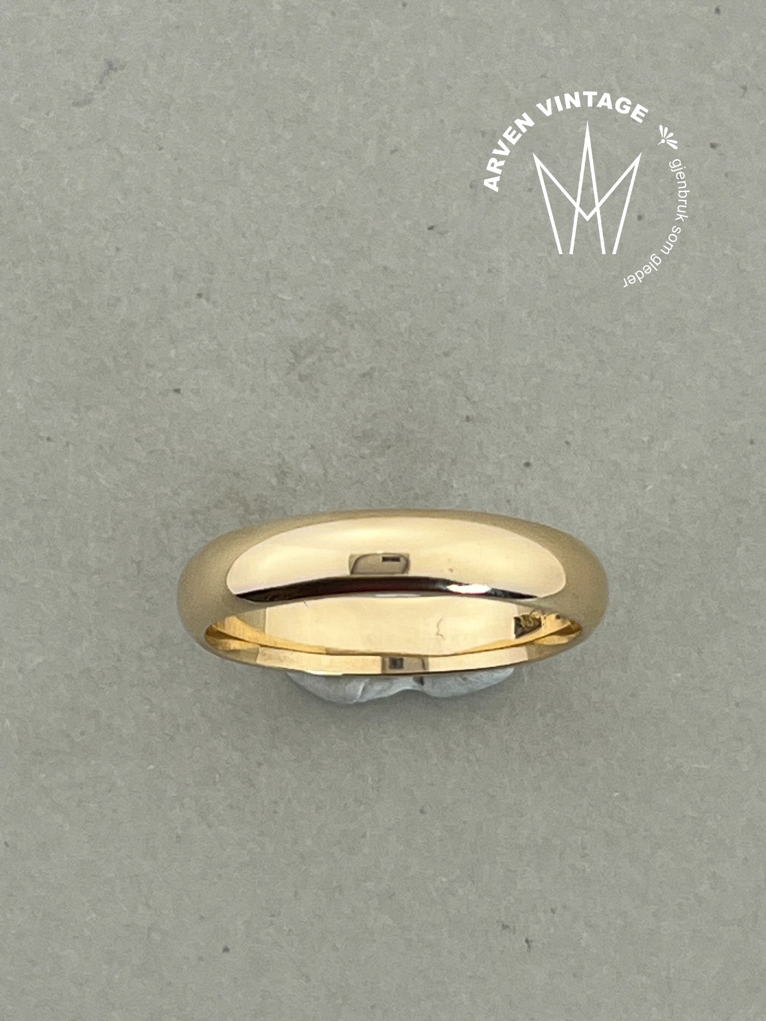 Vintage ring gult gull str64