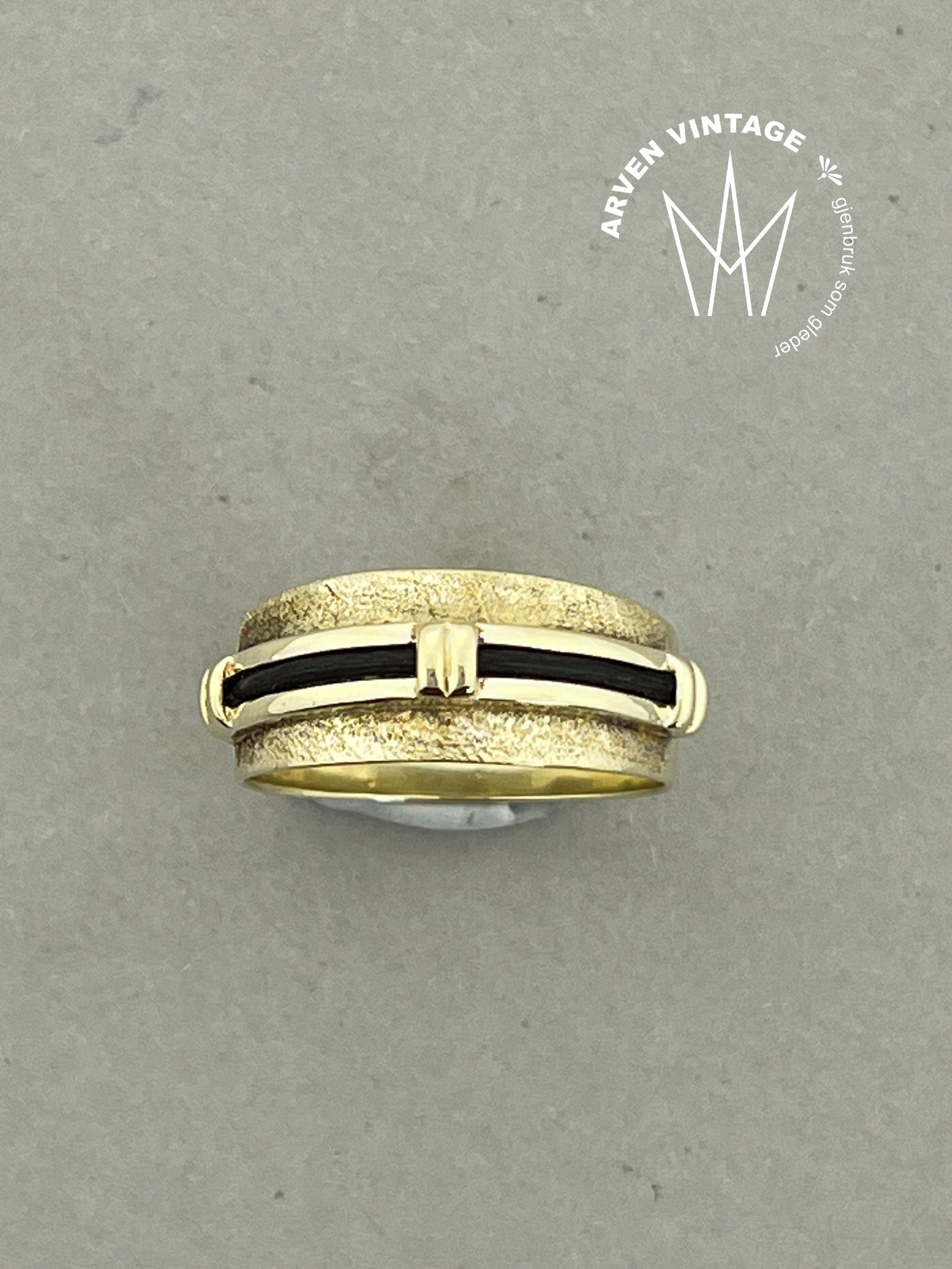 Vintage ring gult gull str57