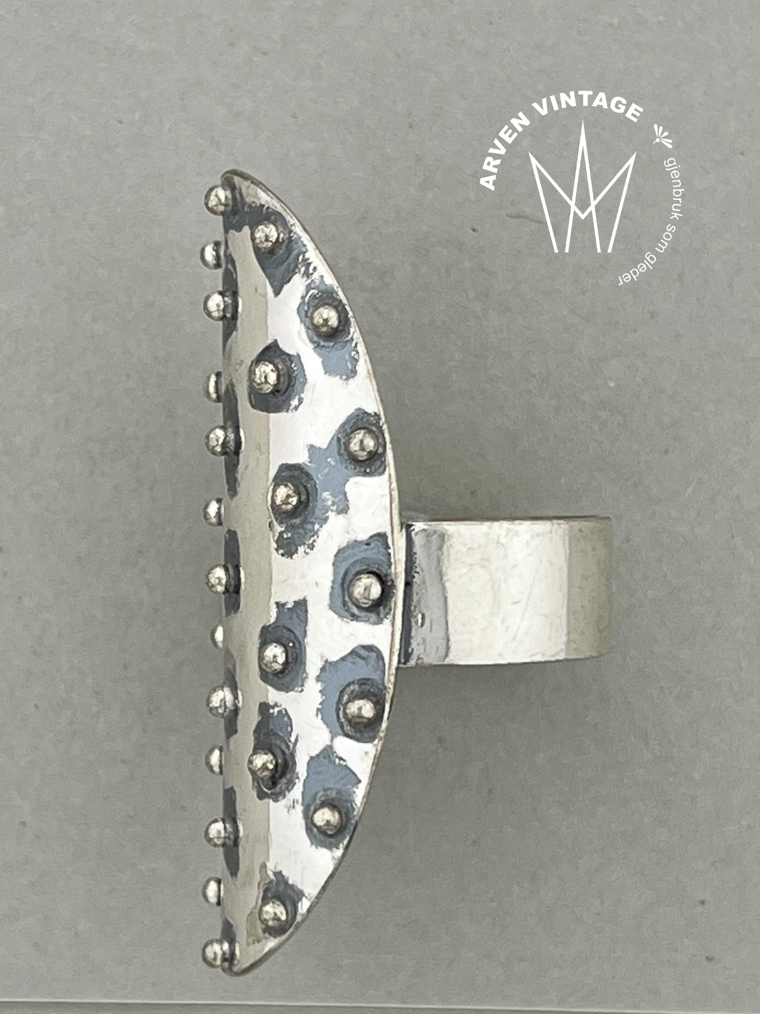 Vintage sølv ring, str63