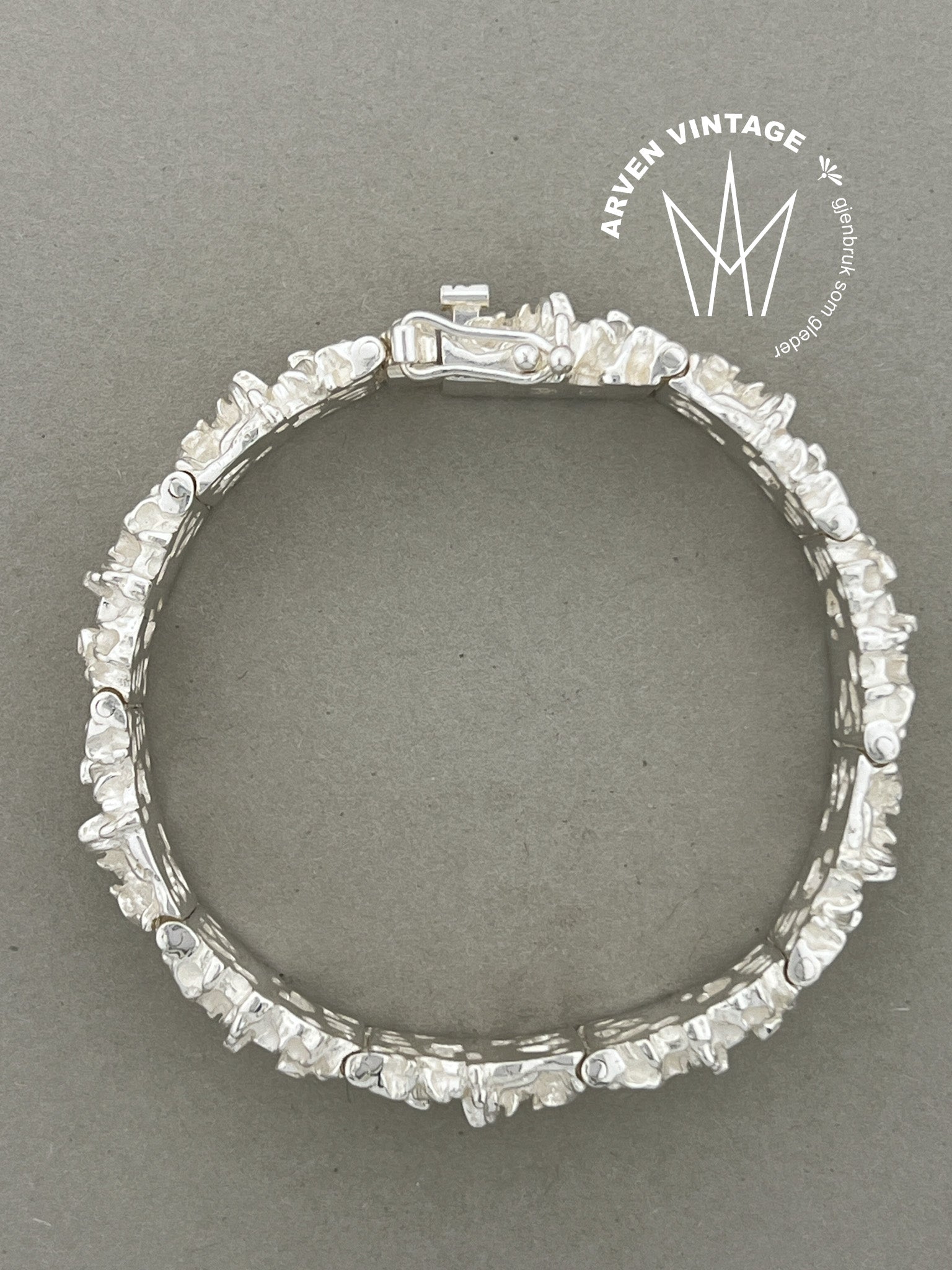 Vintage sølv Juhls' armbånd nr754 18,5cm