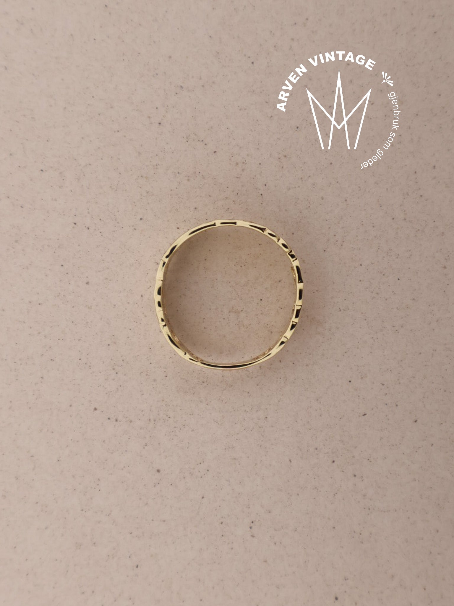 Vintage ring gult gull str51