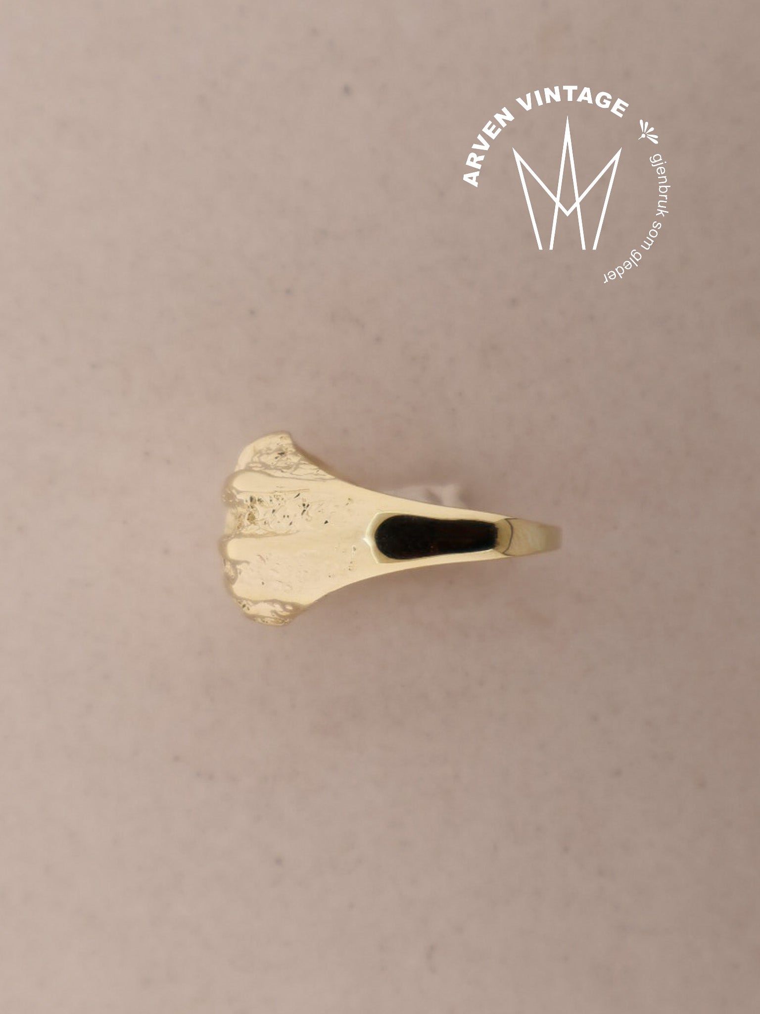 Vintage ring gult gull str55