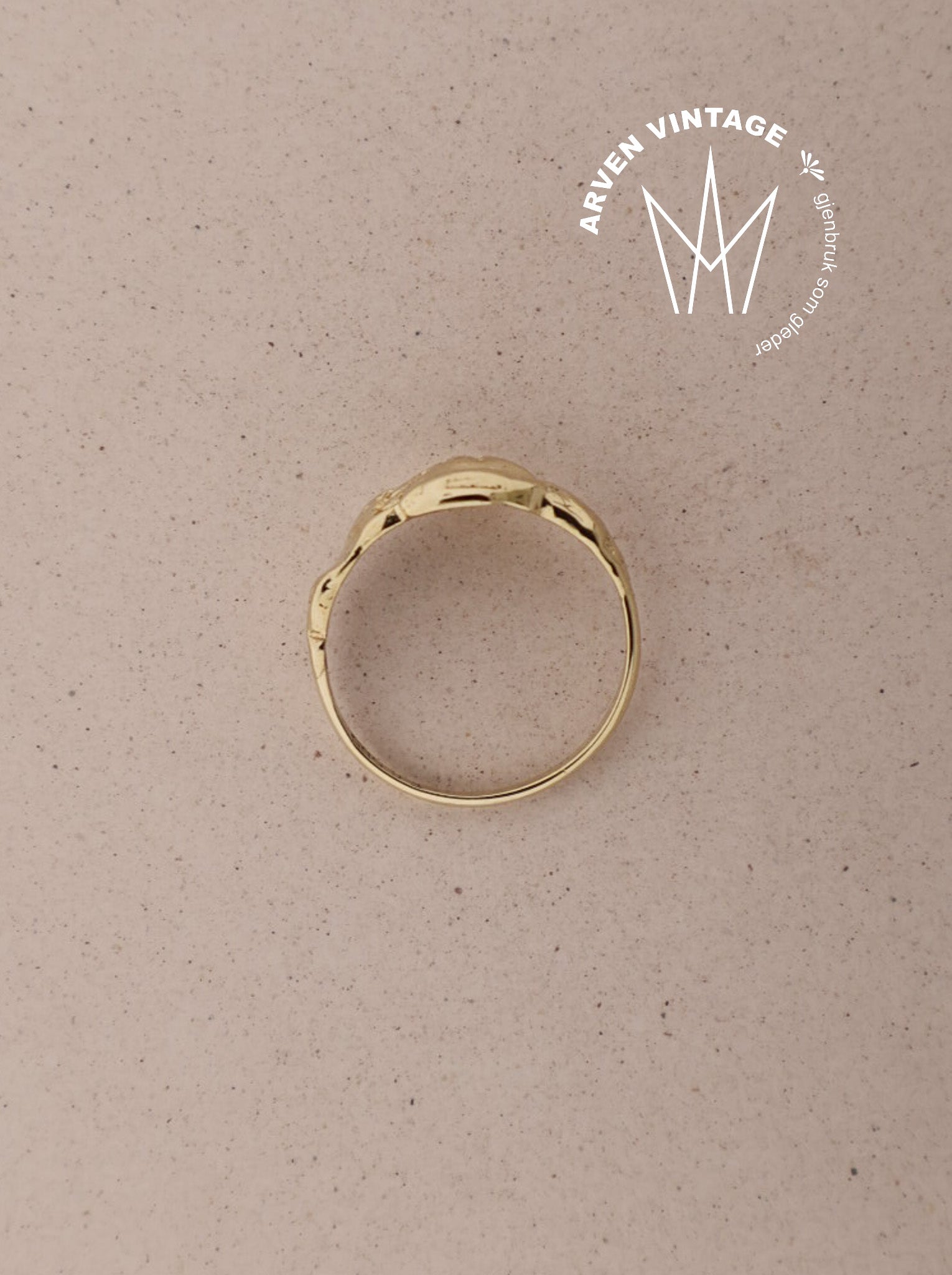 Vintage ring gult gull str51