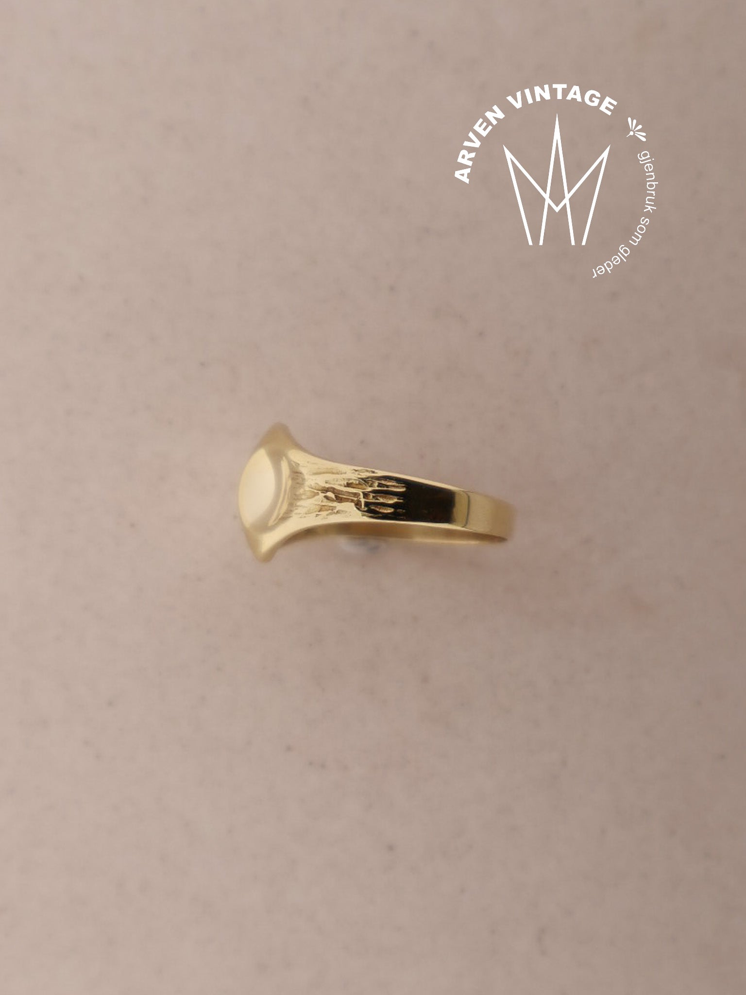 Vintage ring gult gull str52