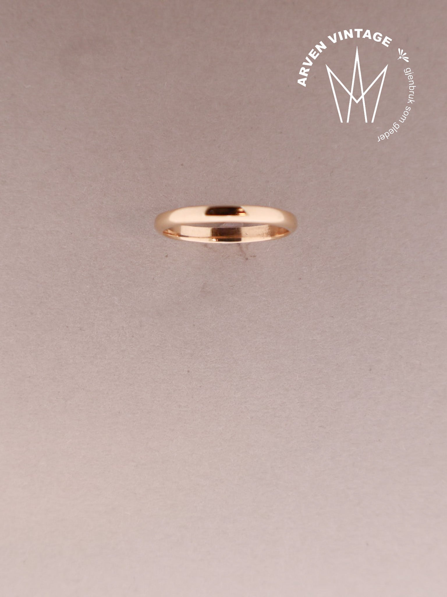 Vintage gatt ring gult gull