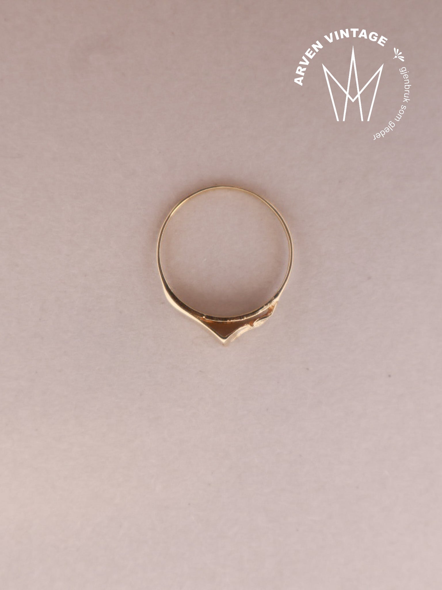 Vintage ring gult gull
