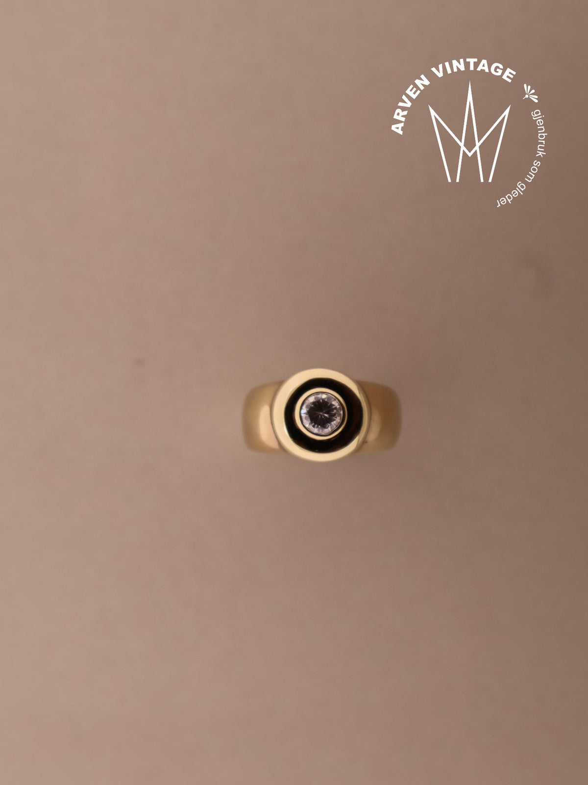 Vintage ring gult gull