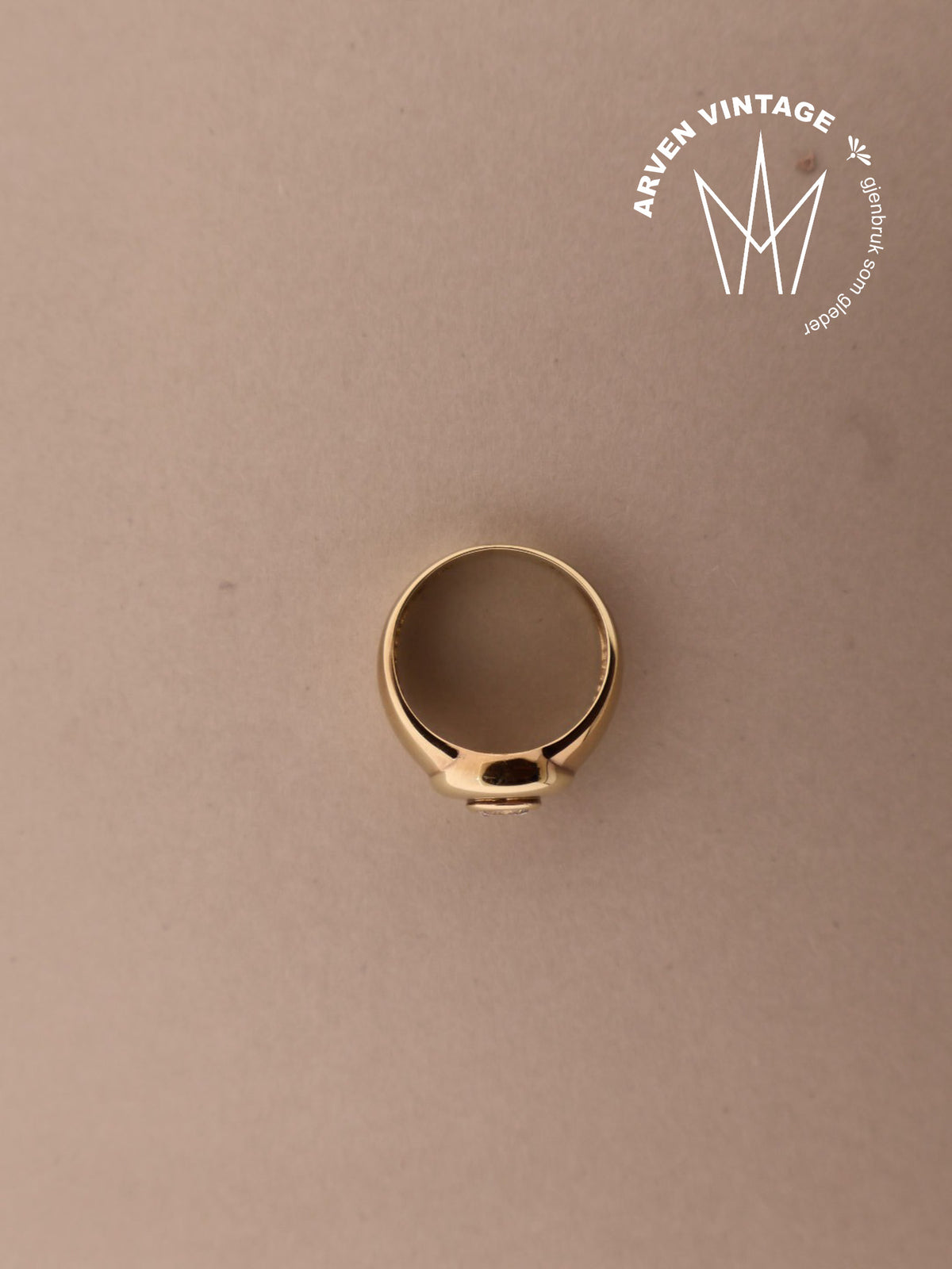 Vintage ring gult gull