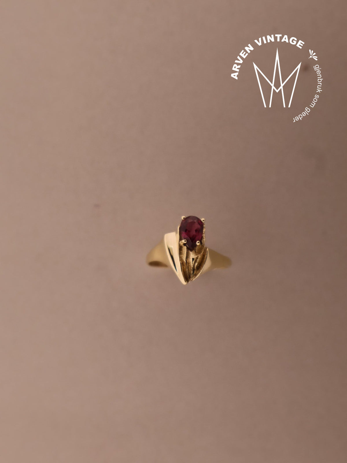 Vintage ring gult gull