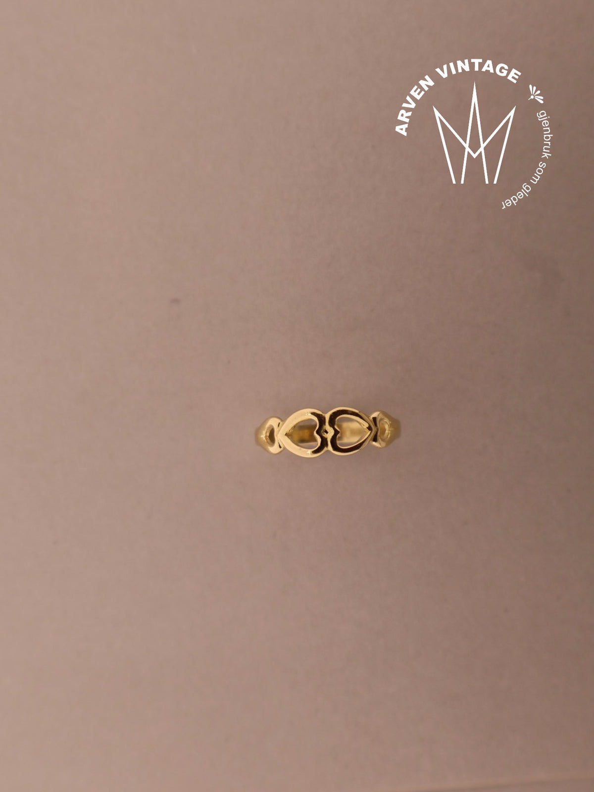 Vintage ring gult gull