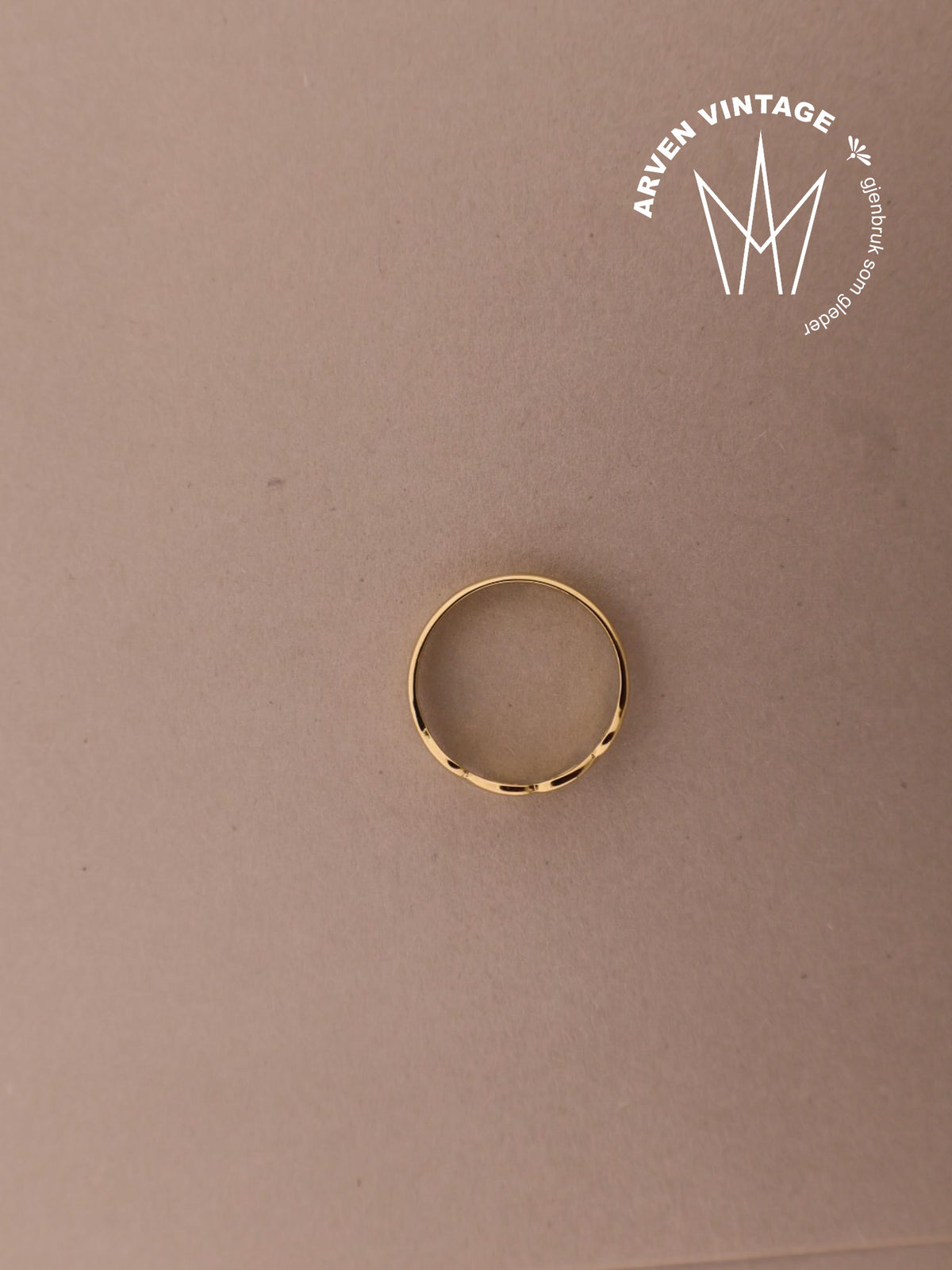 Vintage ring gult gull