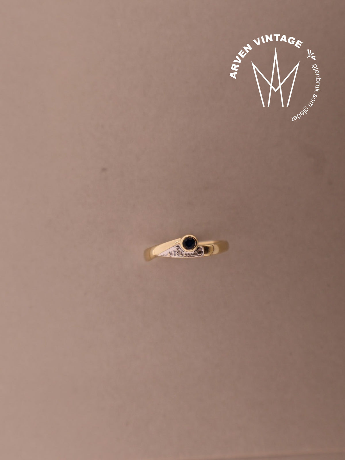 Vintage ring gult gull