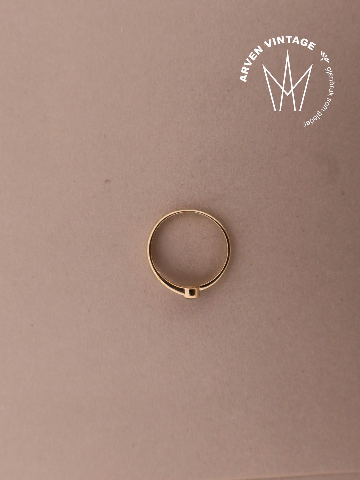 Vintage ring gult gull