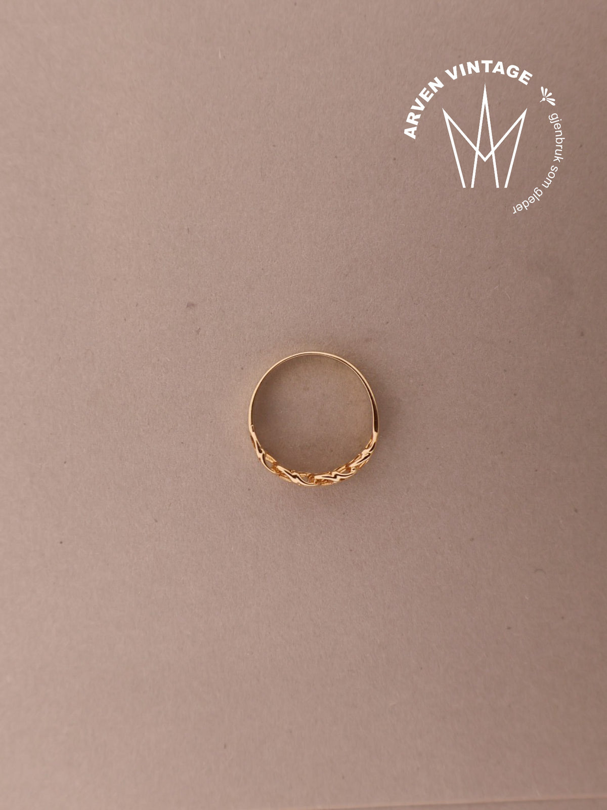 Vintage ring gult gull