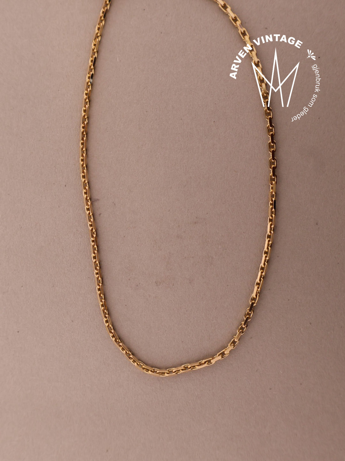 Vintage yellow gold necklace