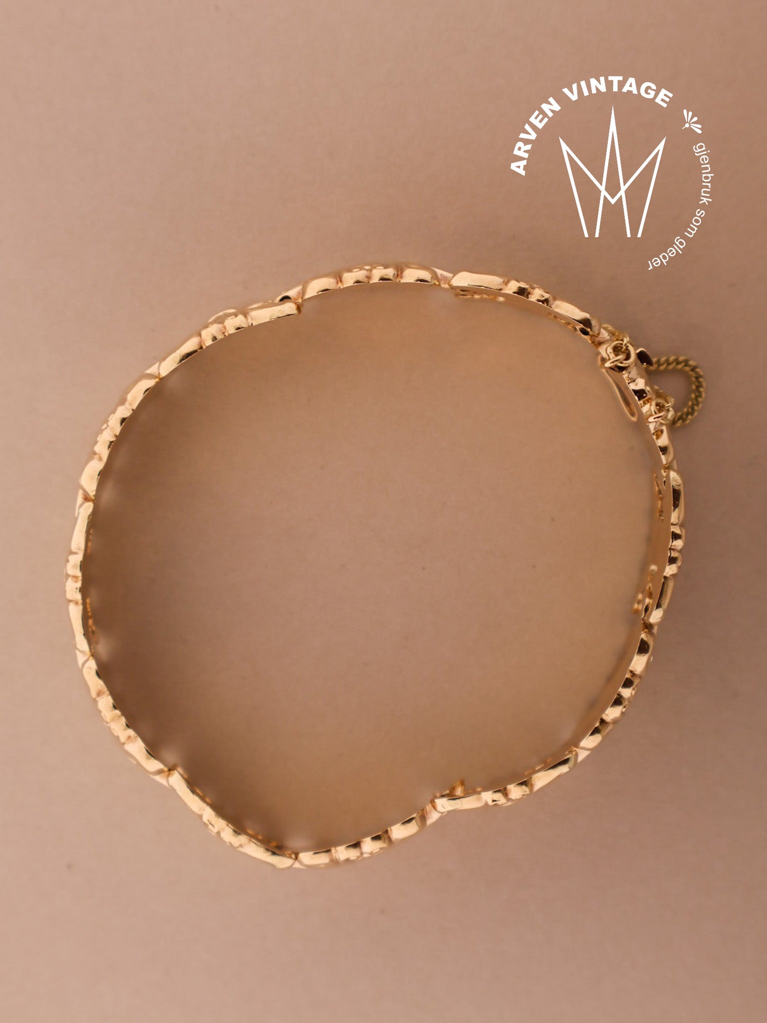 Vintage armbånd gult gull
