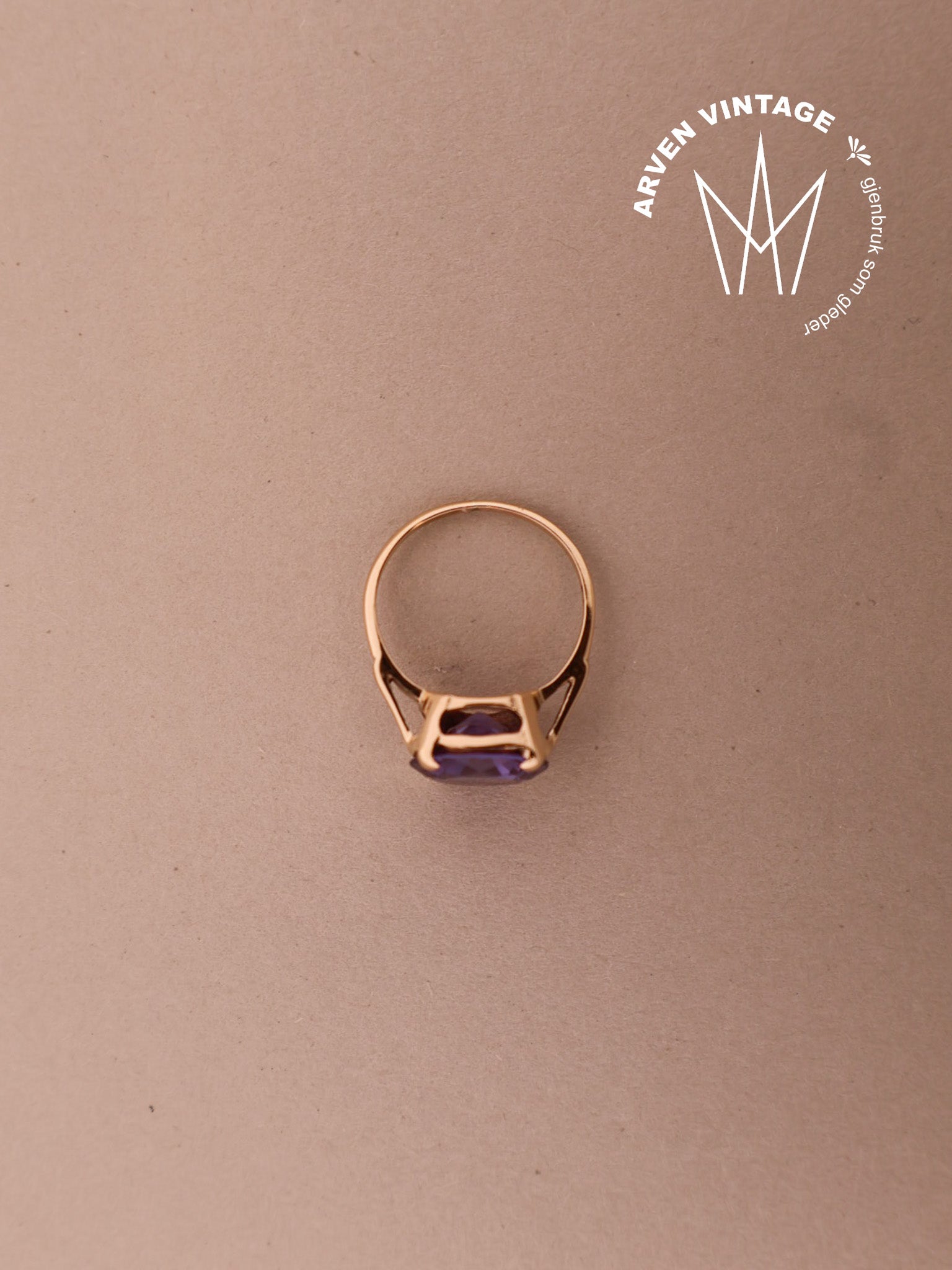 Vintage ring gult gull