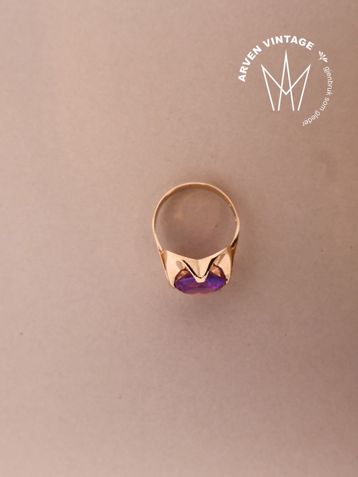 Vintage ring gult gull