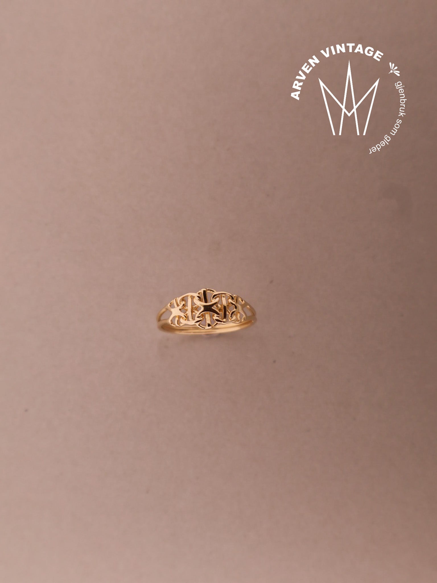 Vintage ring gult gull