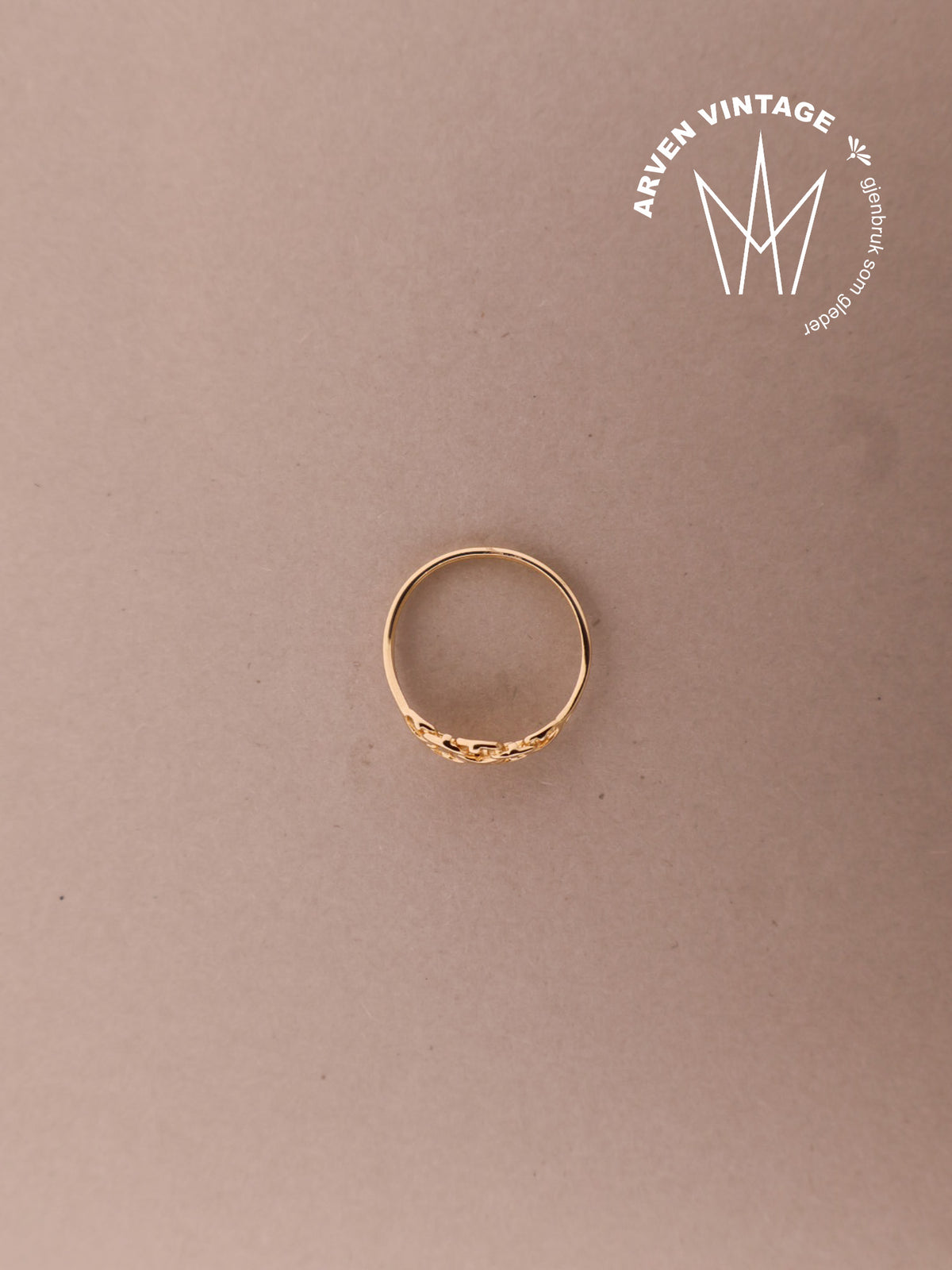 Vintage ring gult gull