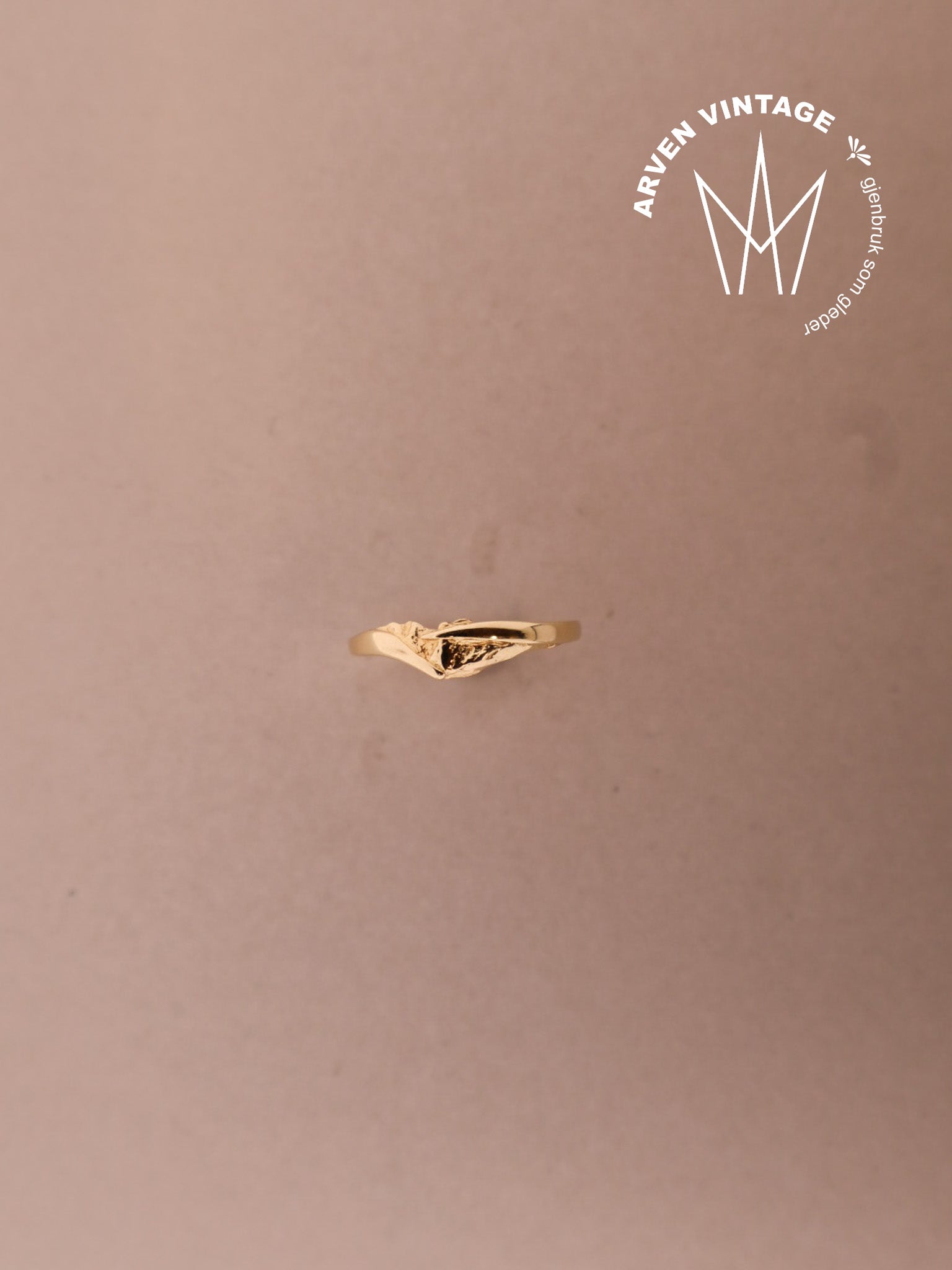 Vintage ring  gult gull