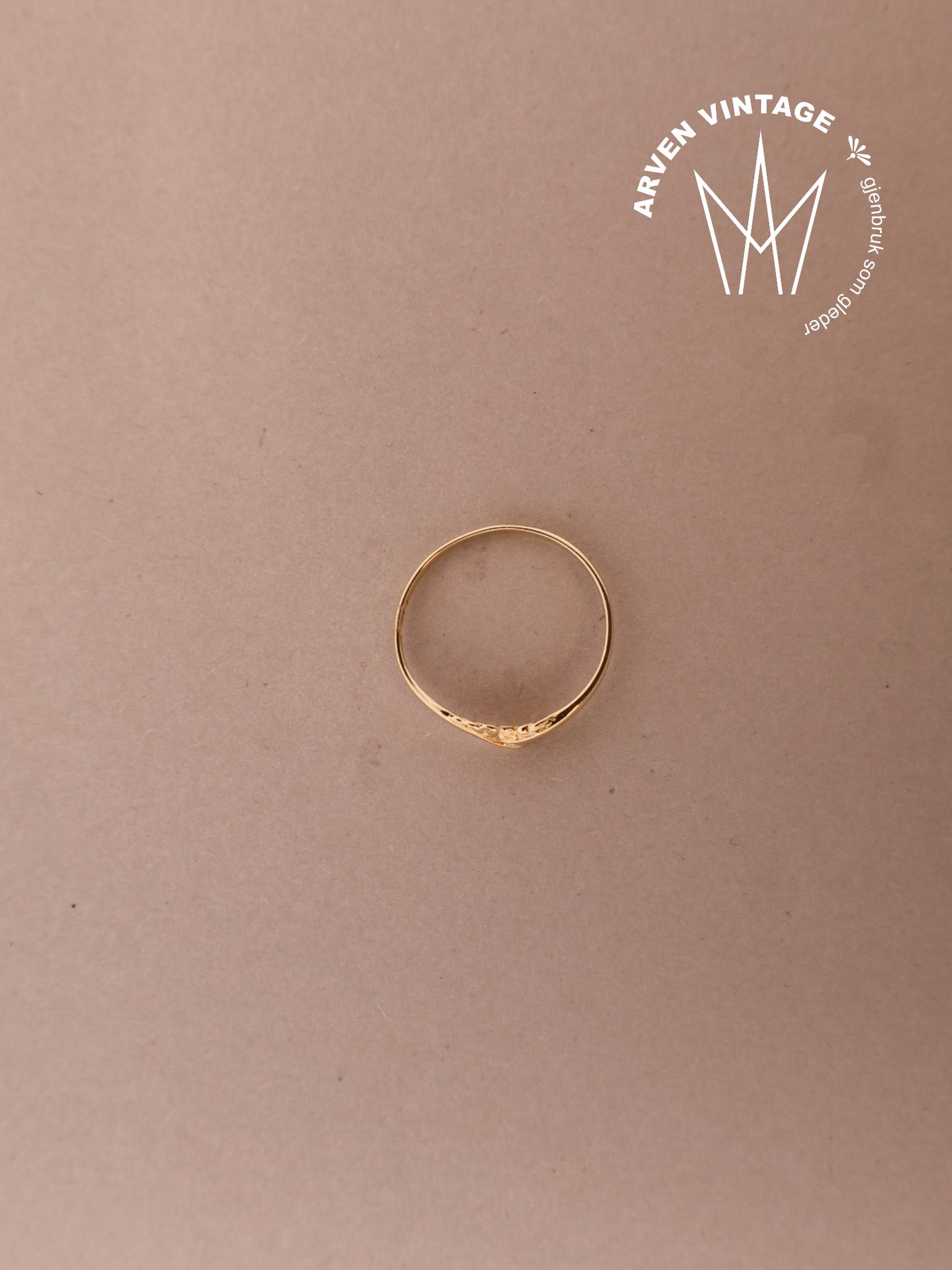 Vintage ring  gult gull