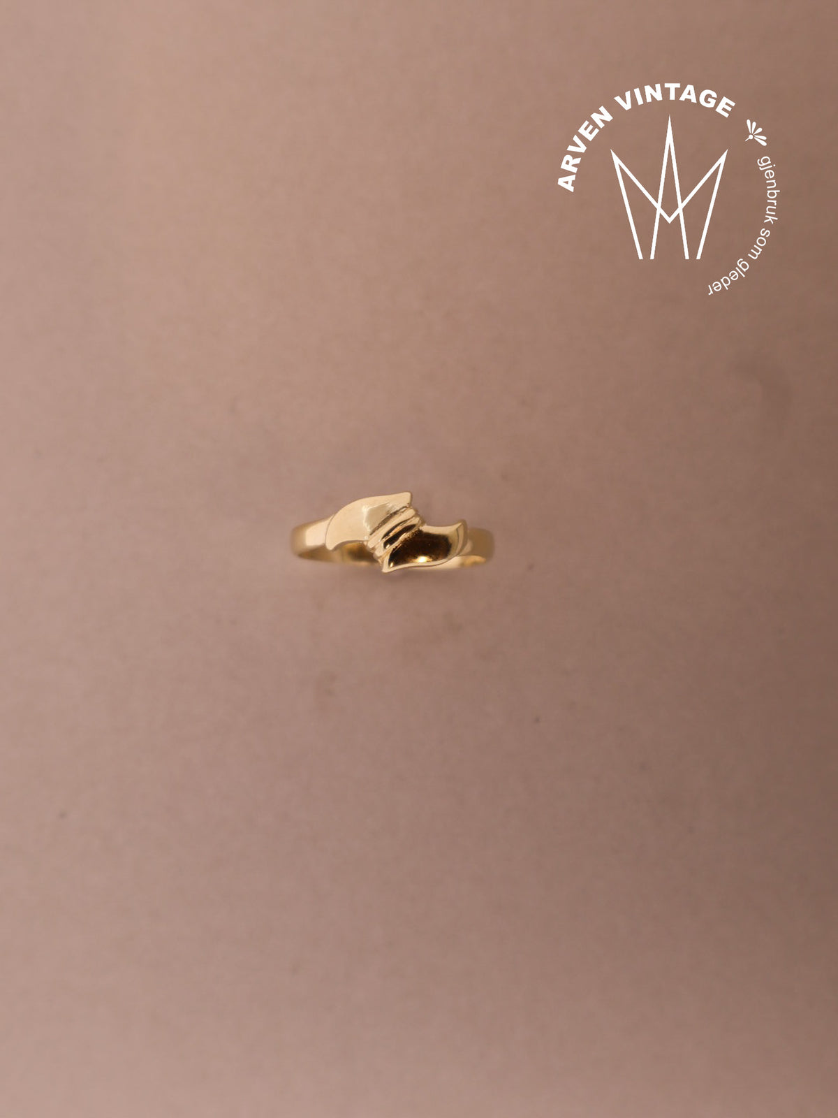 Vintage ring  gult gull