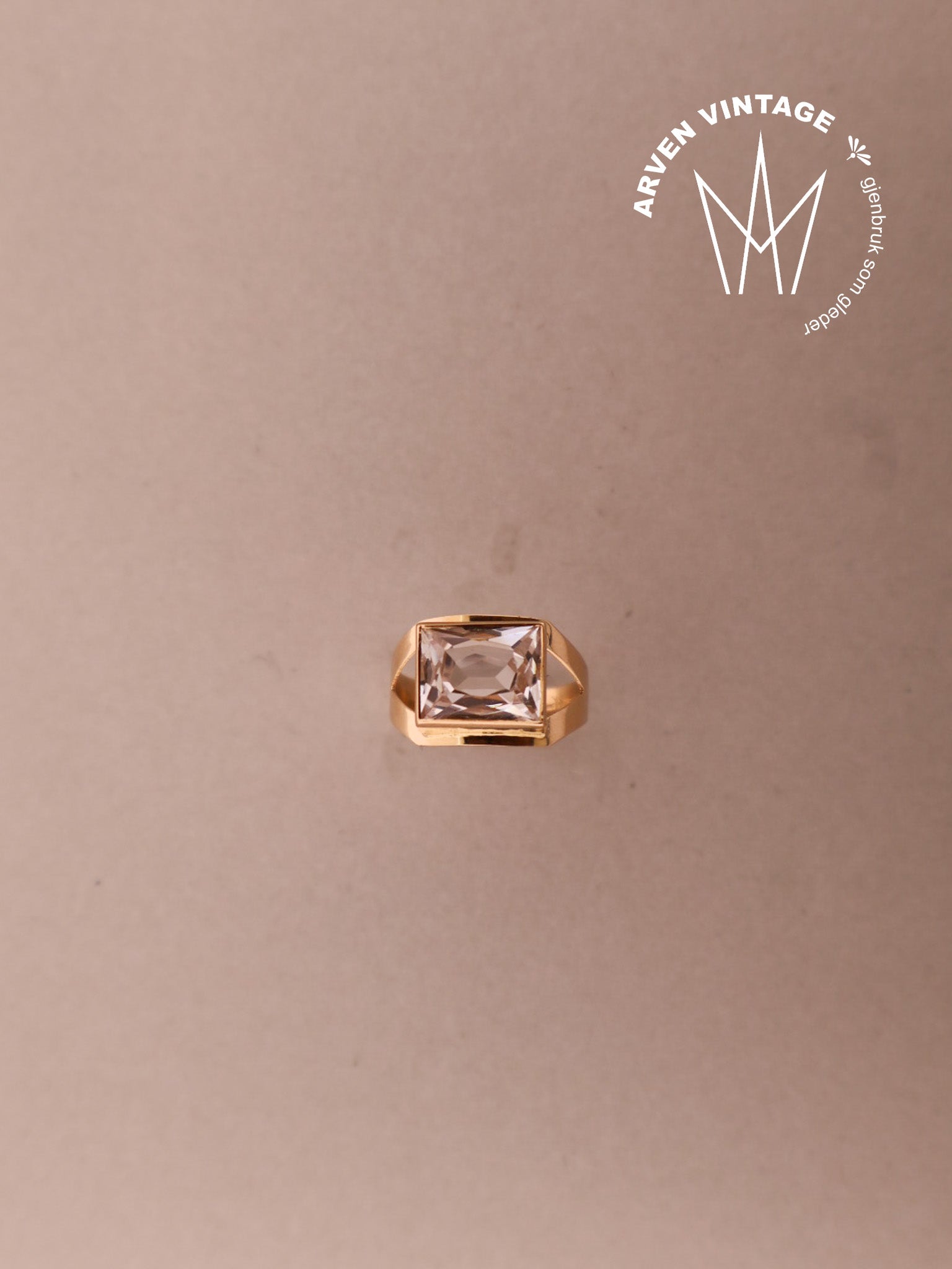 Vintage ring gult gull