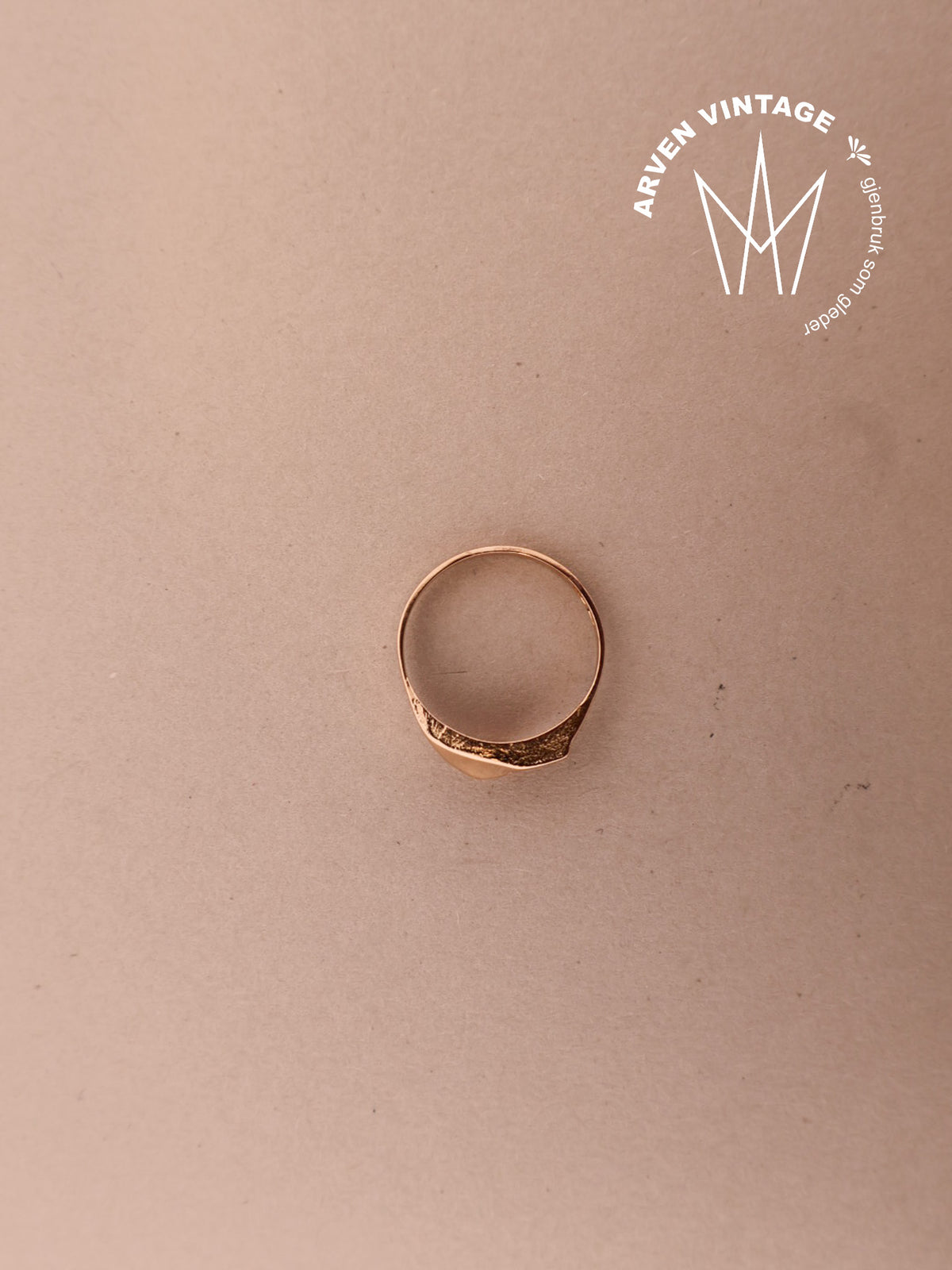 Vintage ring gult gull