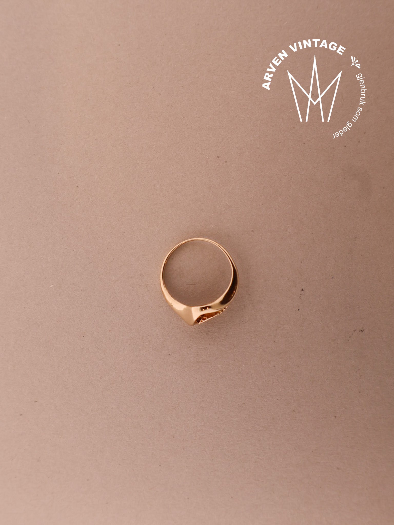 Vintage ring gult gull