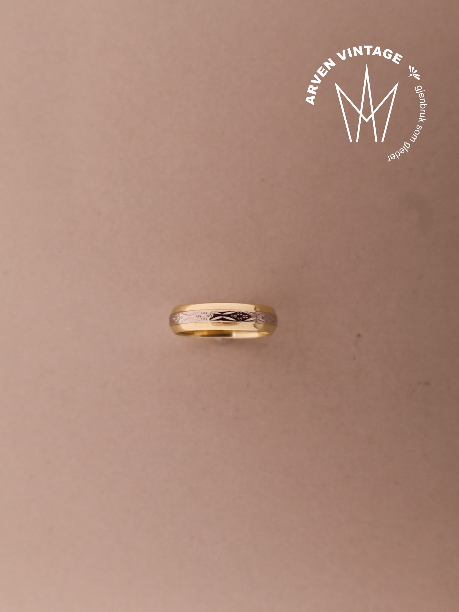 Vintage ring gult gull