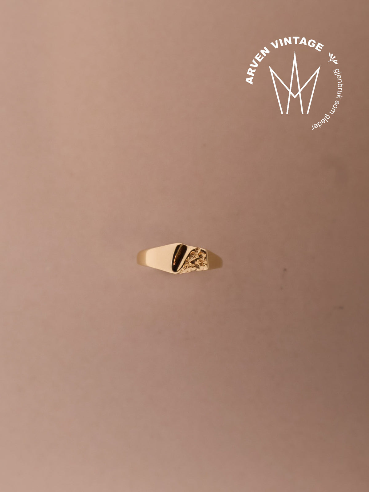 Vintage ring gult gull