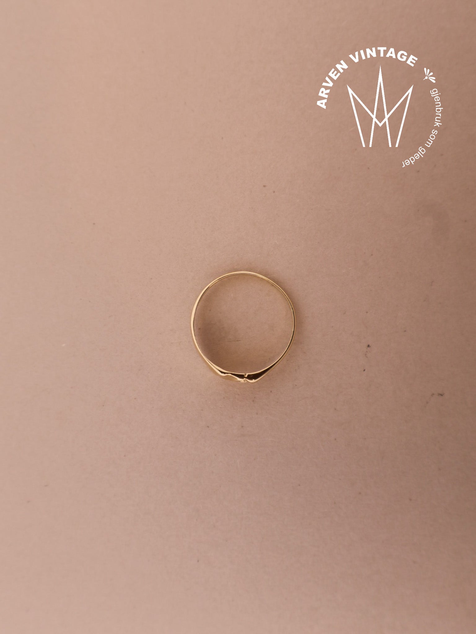 Vintage ring gult gull