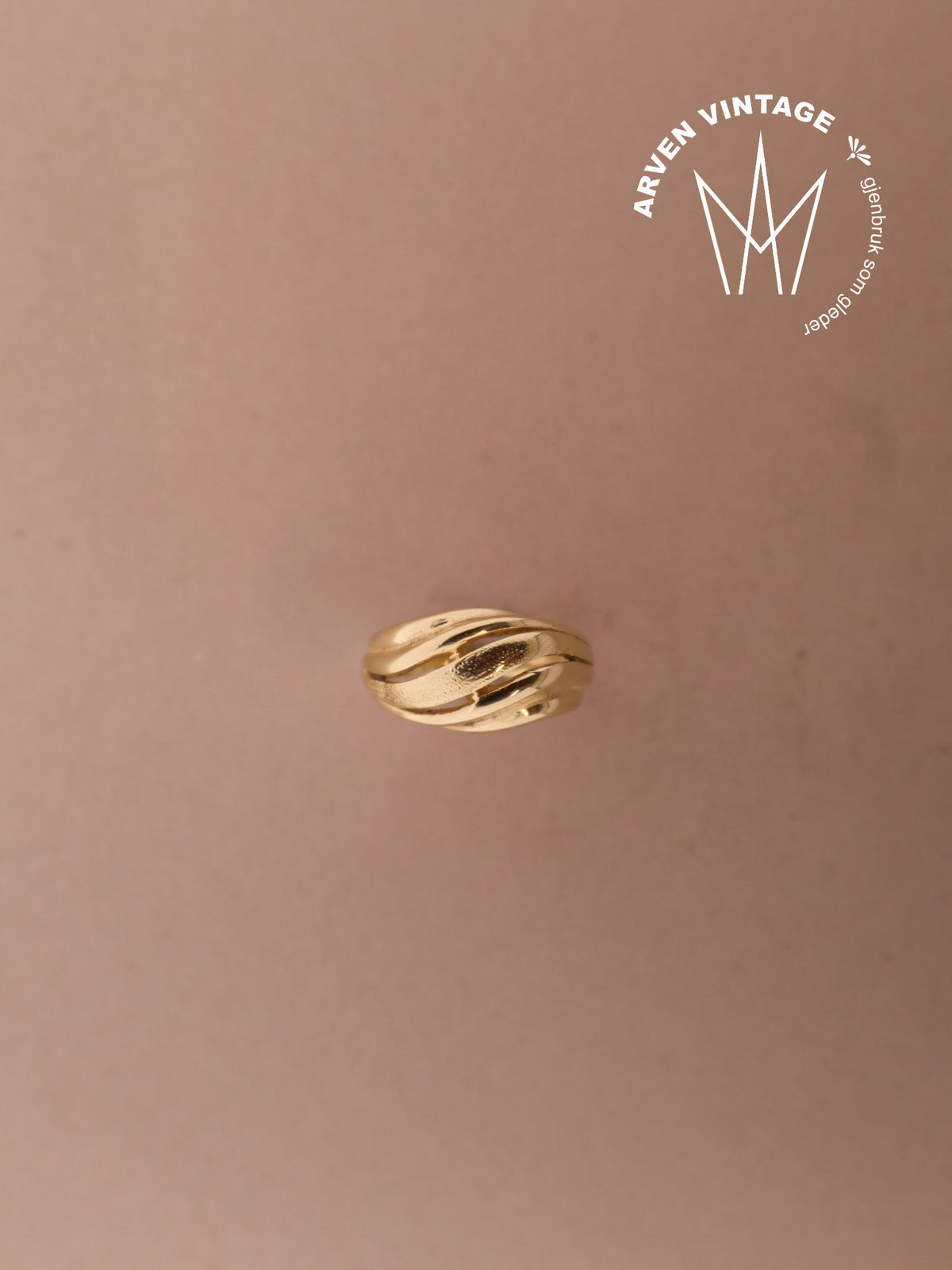 Vintage ring  gult gull